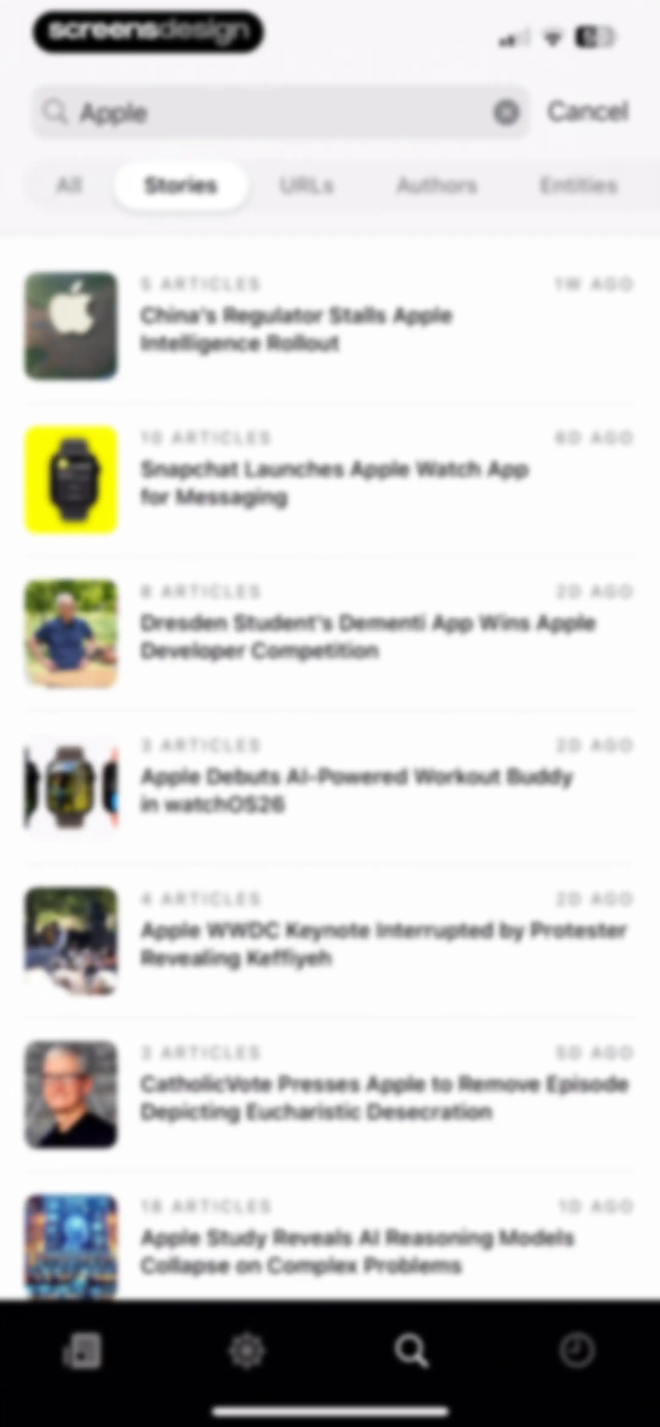Particle: Personalized News screen 99