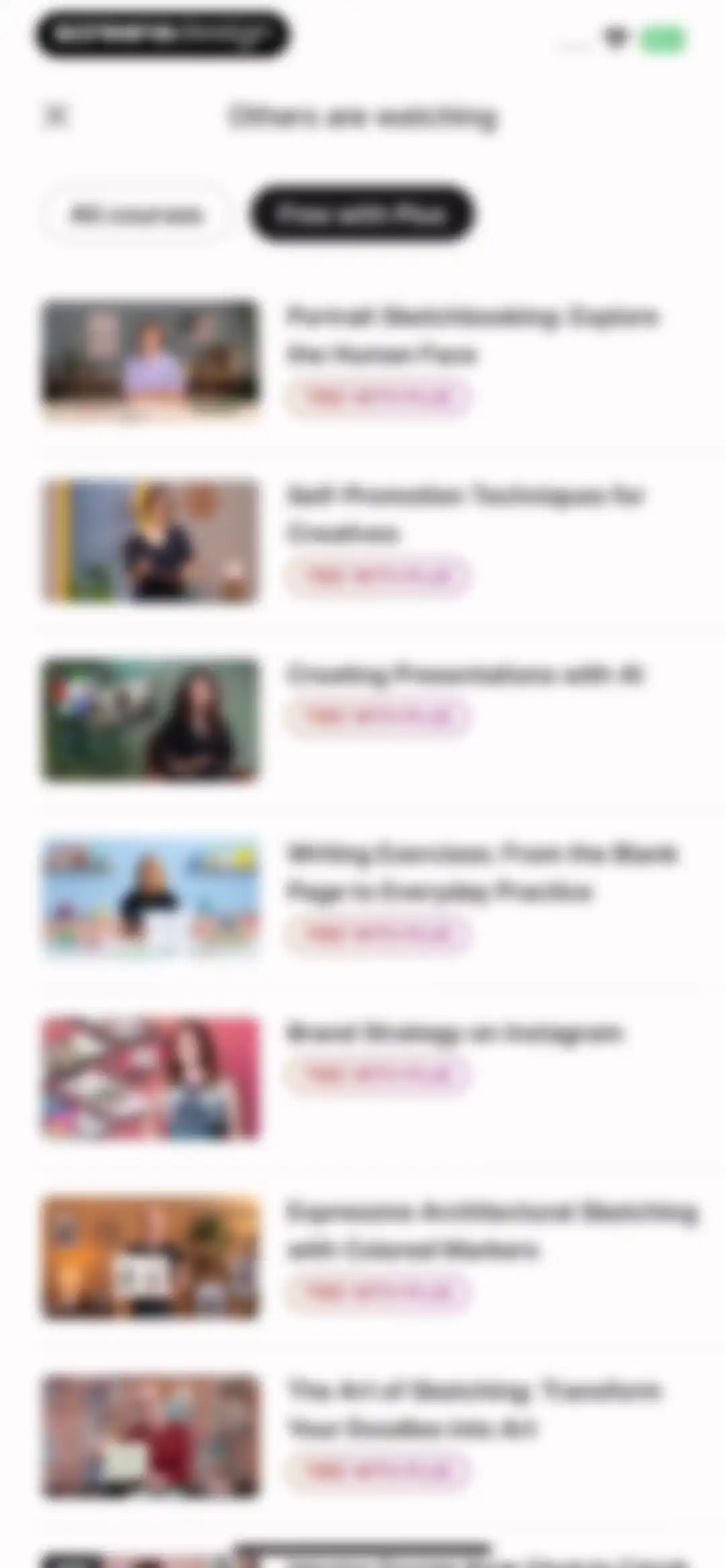 Domestika - Online courses screen 24
