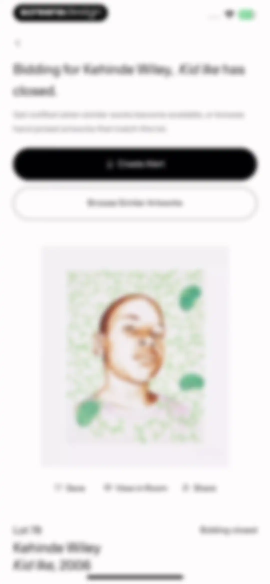 Artsy: Buy & Sell Fine Art screen 101