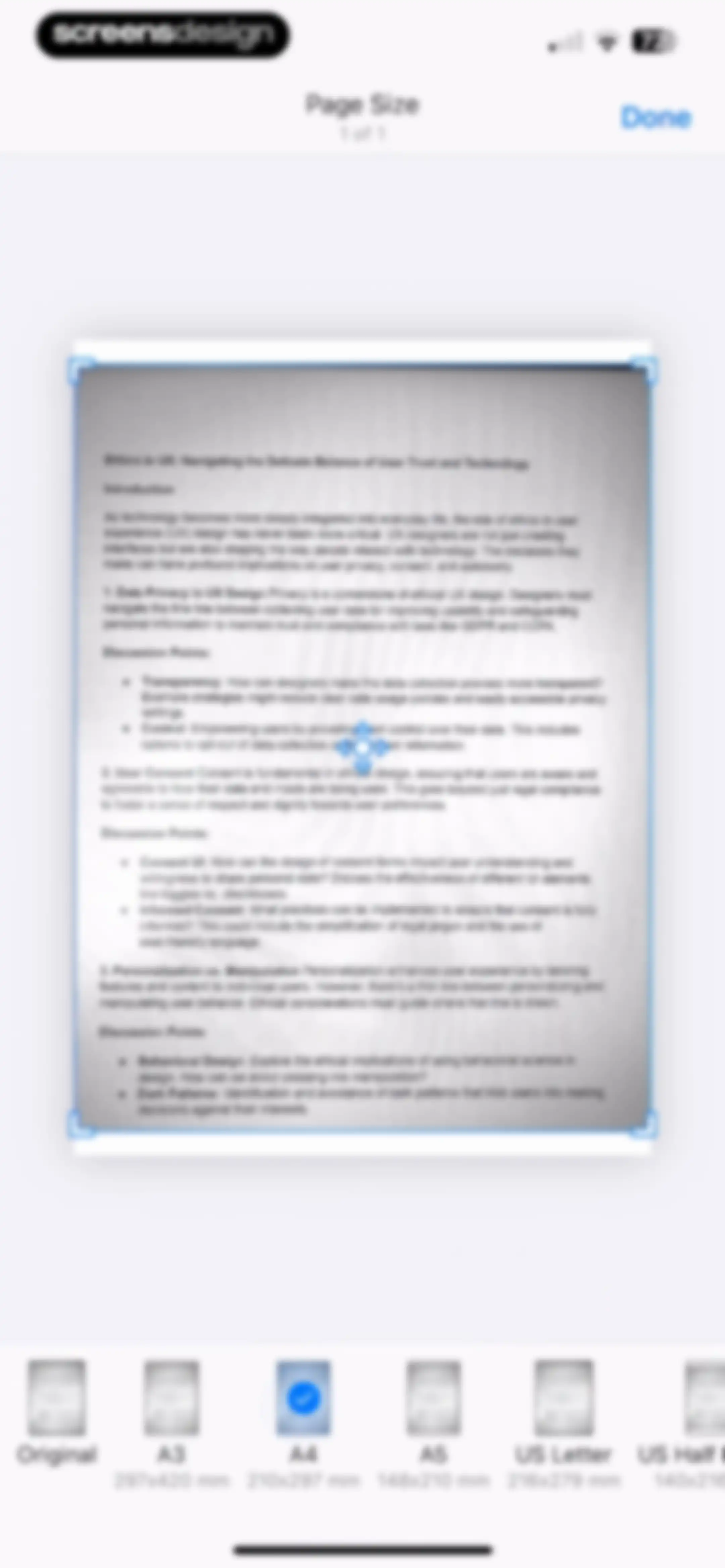 Scanner App. JPG, Photo to PDF screen 21