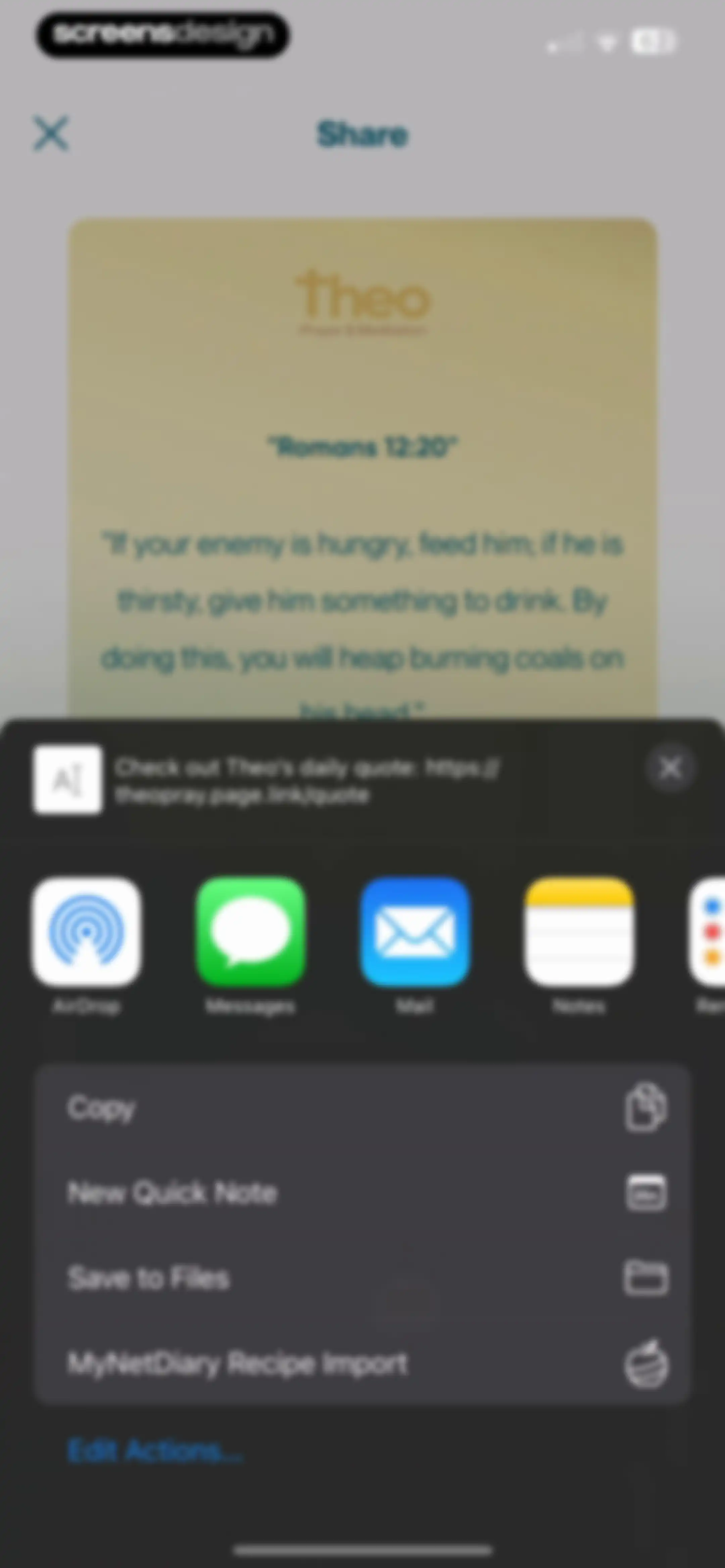 Theo: Prayer & Meditation screen 82
