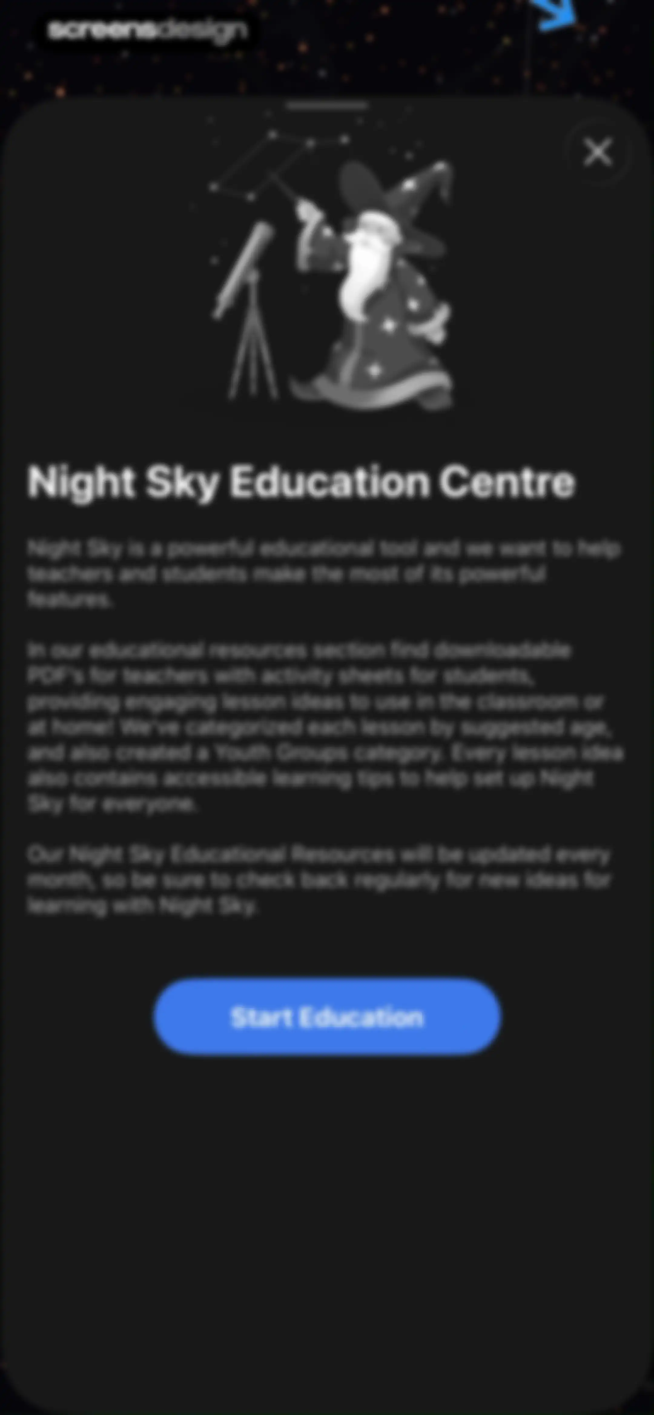 Night Sky screen 112