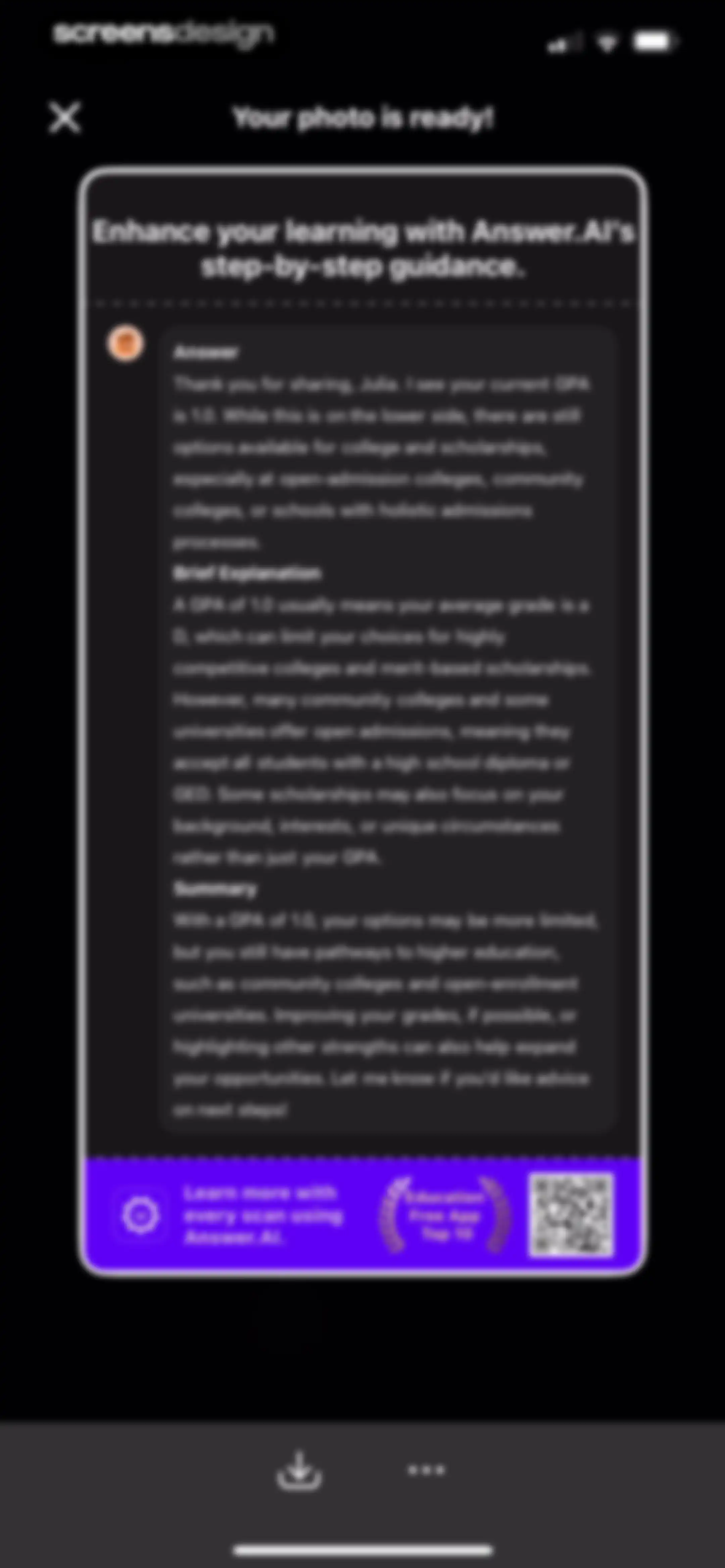 Answer.AI - Your AI tutor screen 110