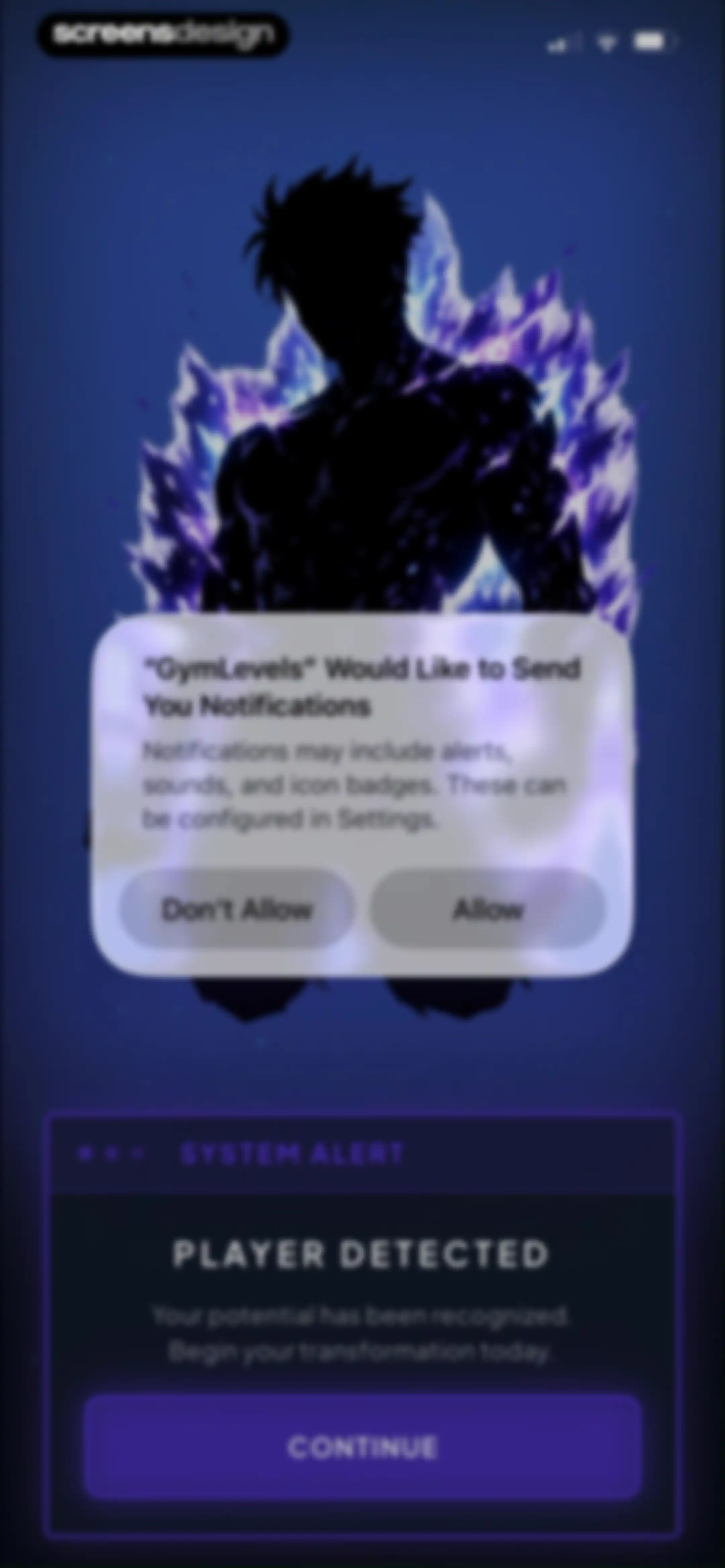 GymLevels: Ranked Gym Workouts screen 1