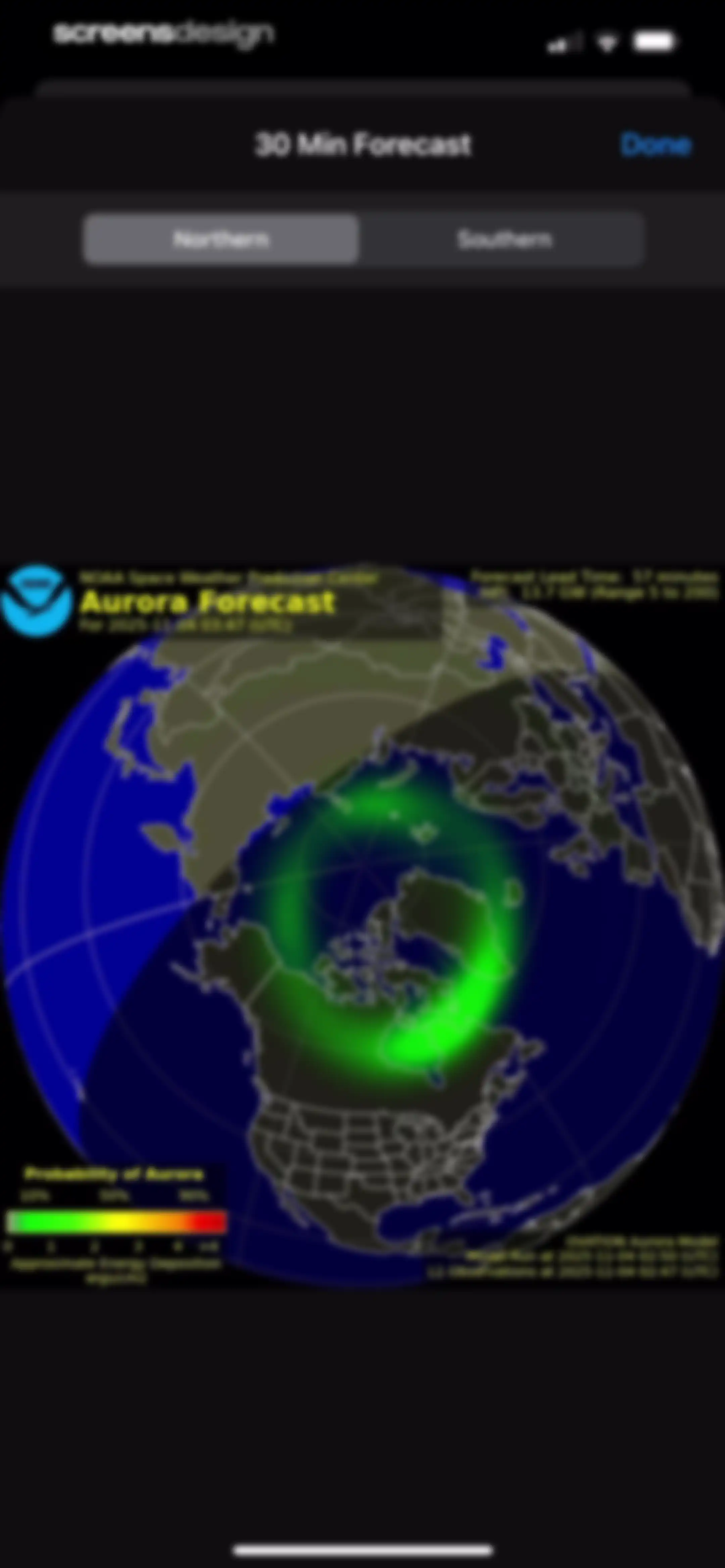 Aurora Forecast. screen 11