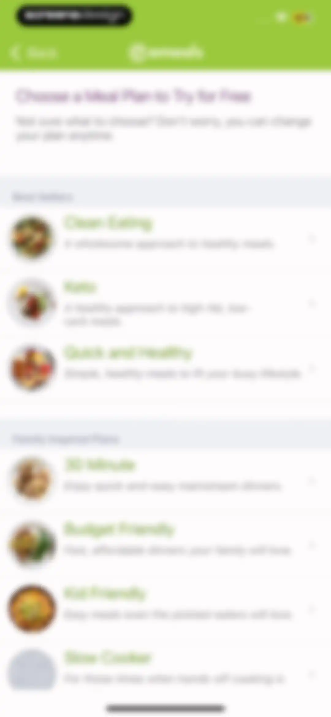 eMeals - Healthy Meal Plans screen 4