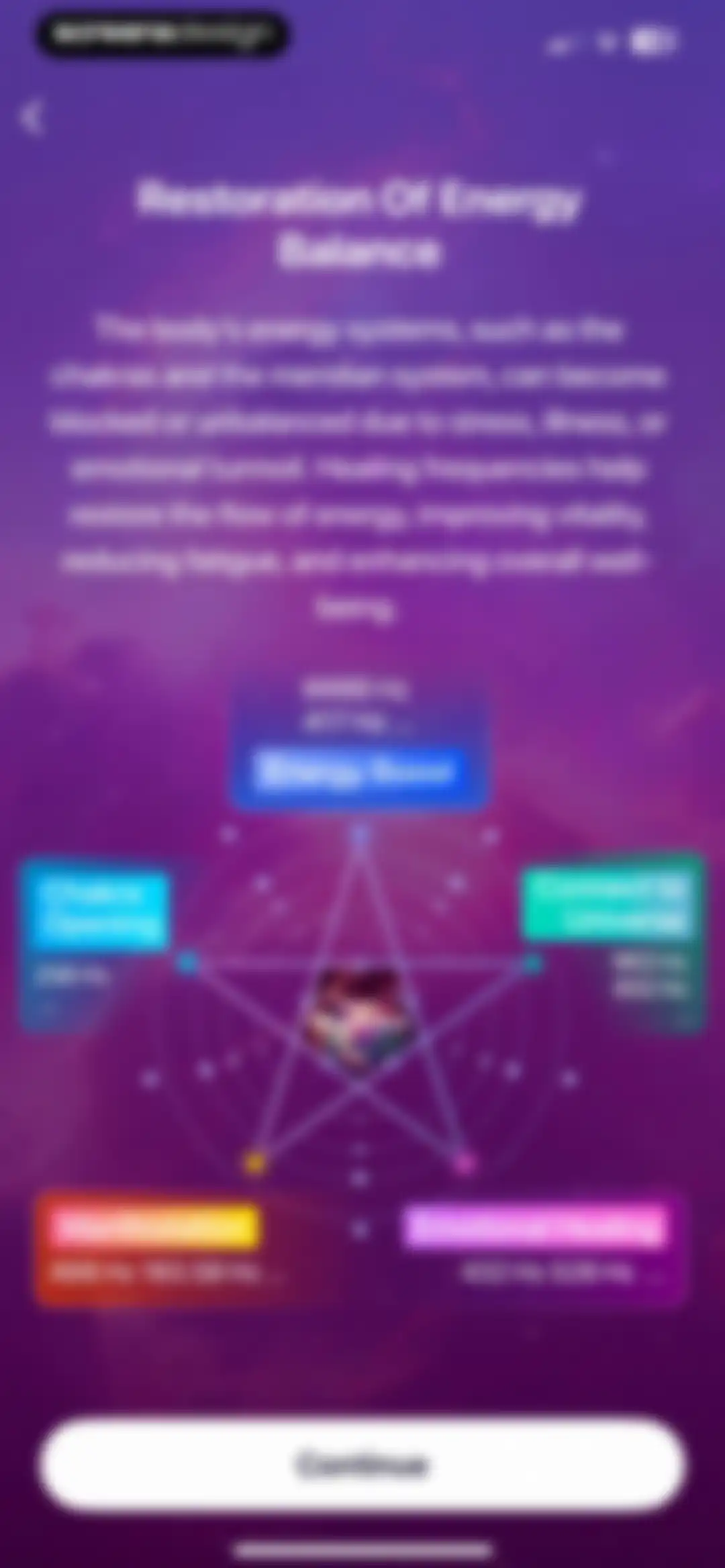 Frequency: Healing Sounds screen 5
