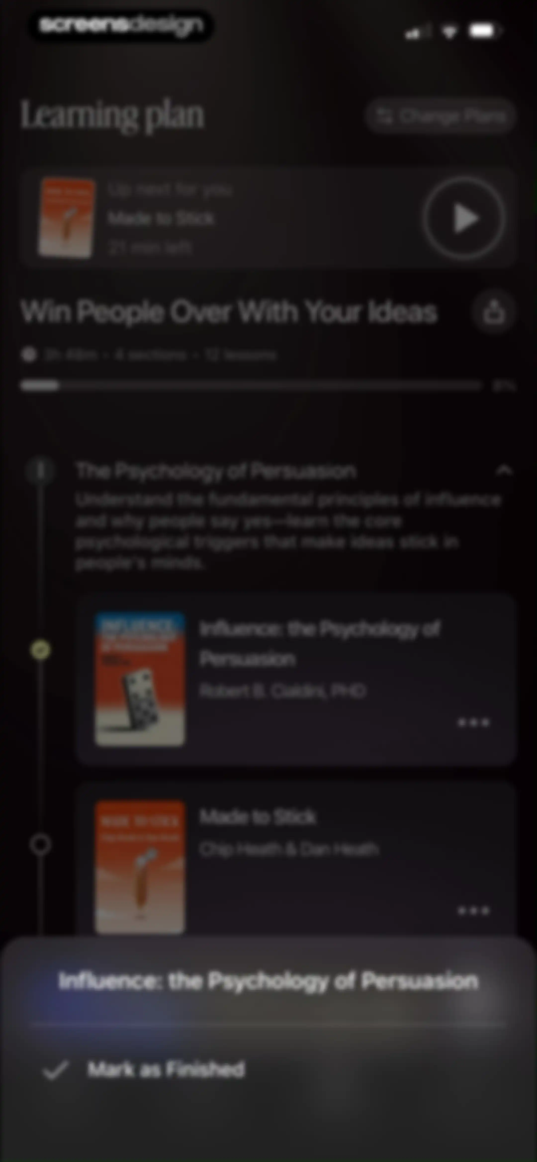 BeFreed: Personalized Learning screen 81