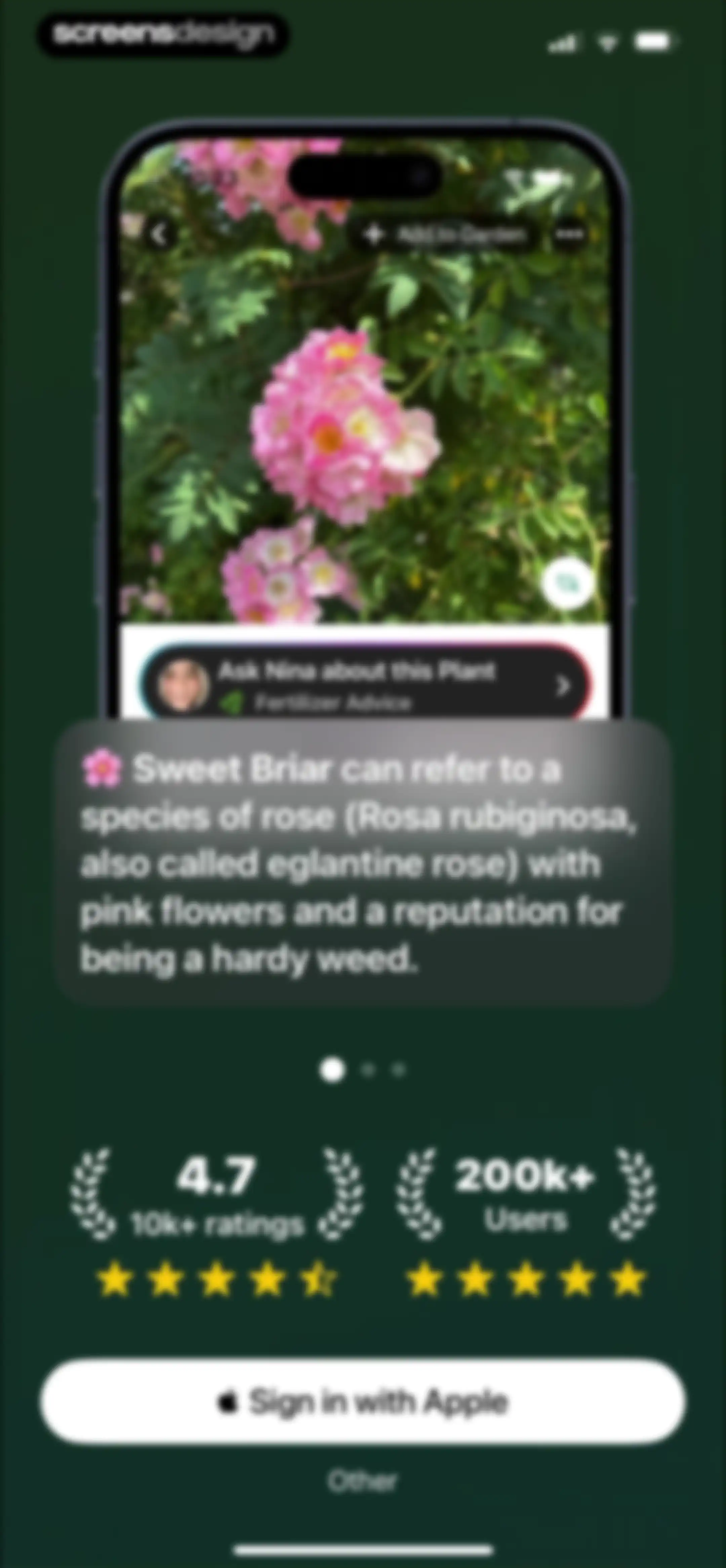 Free Plant Identifier screen 1