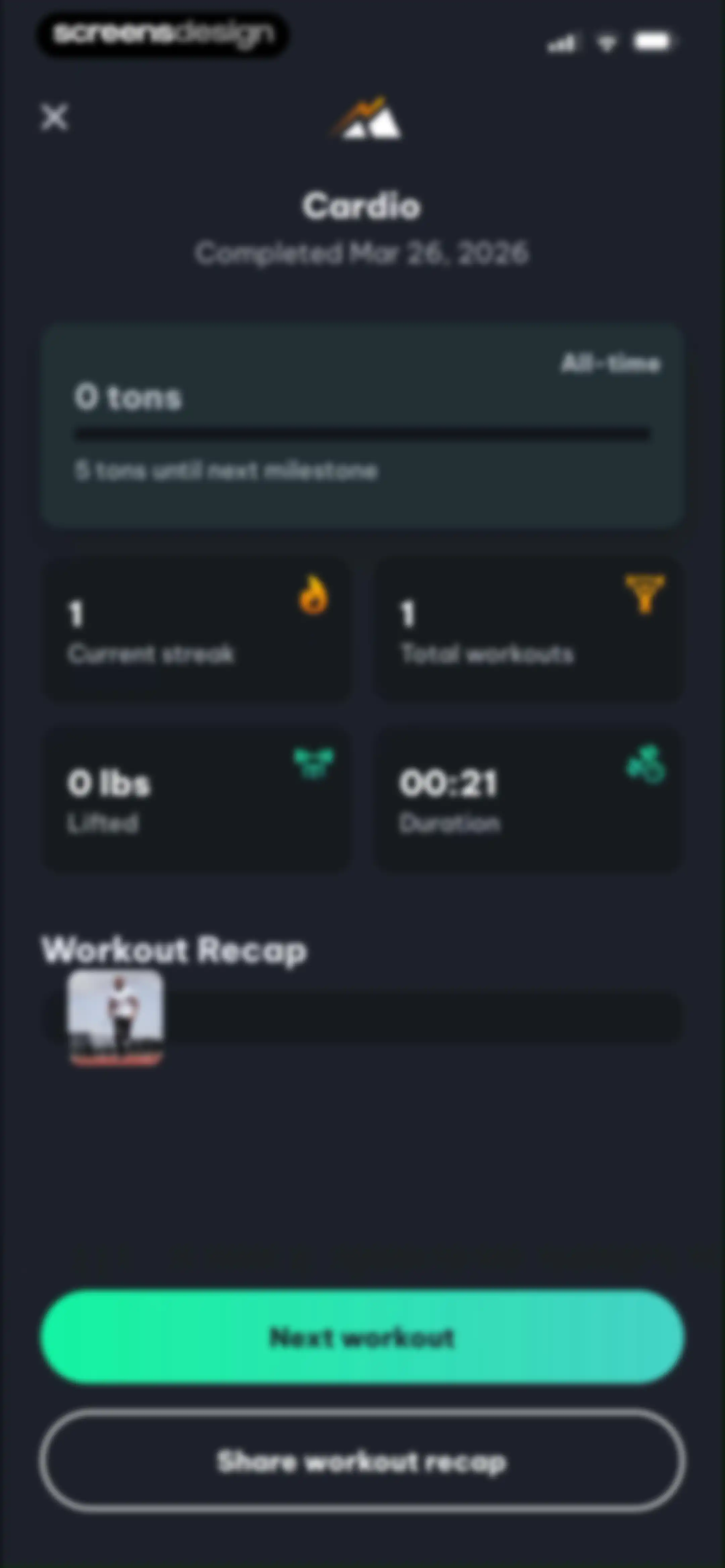 Peak Strength screen 37