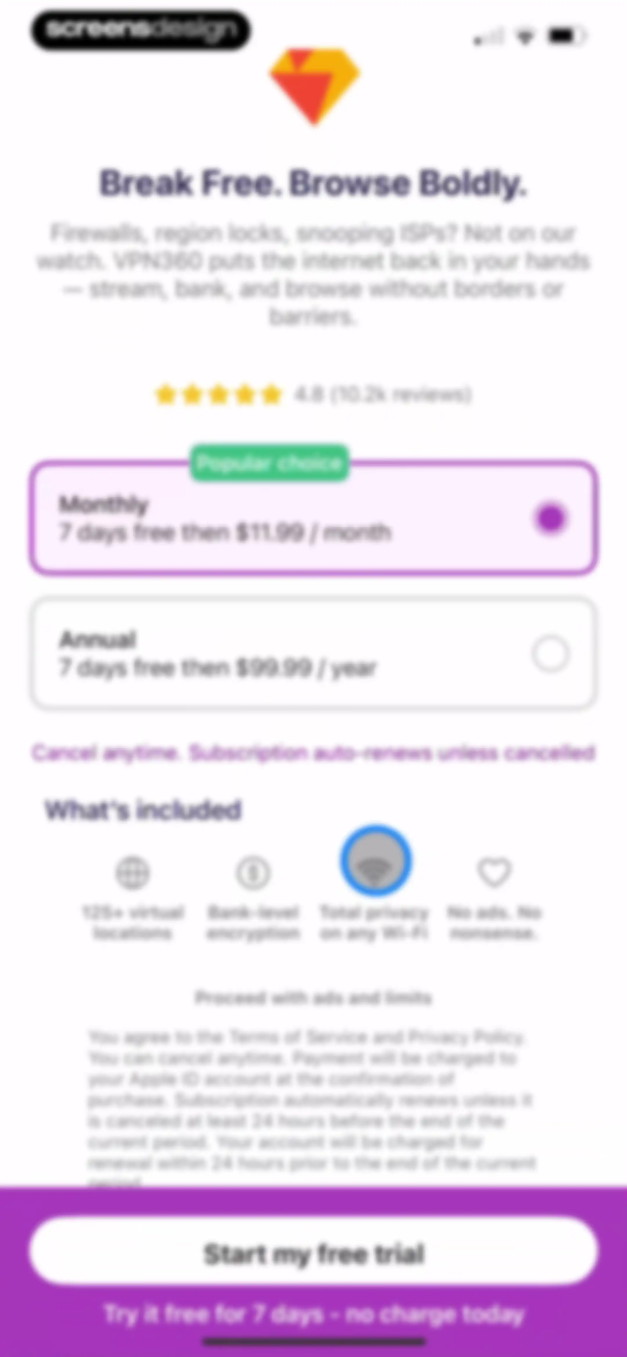 VPN 360: Fast Total VPN Proxy screen 4
