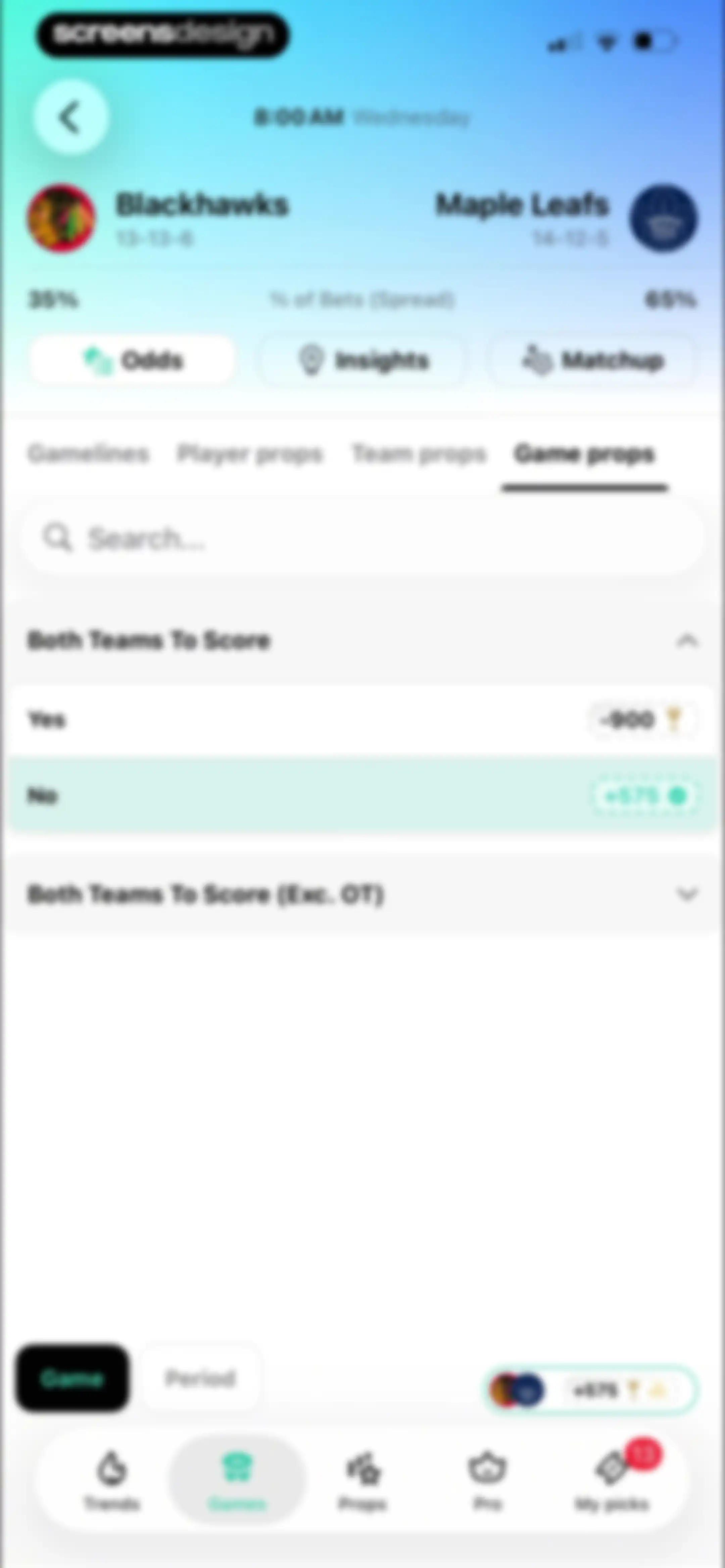 Outlier: Smart Sports Betting screen 66