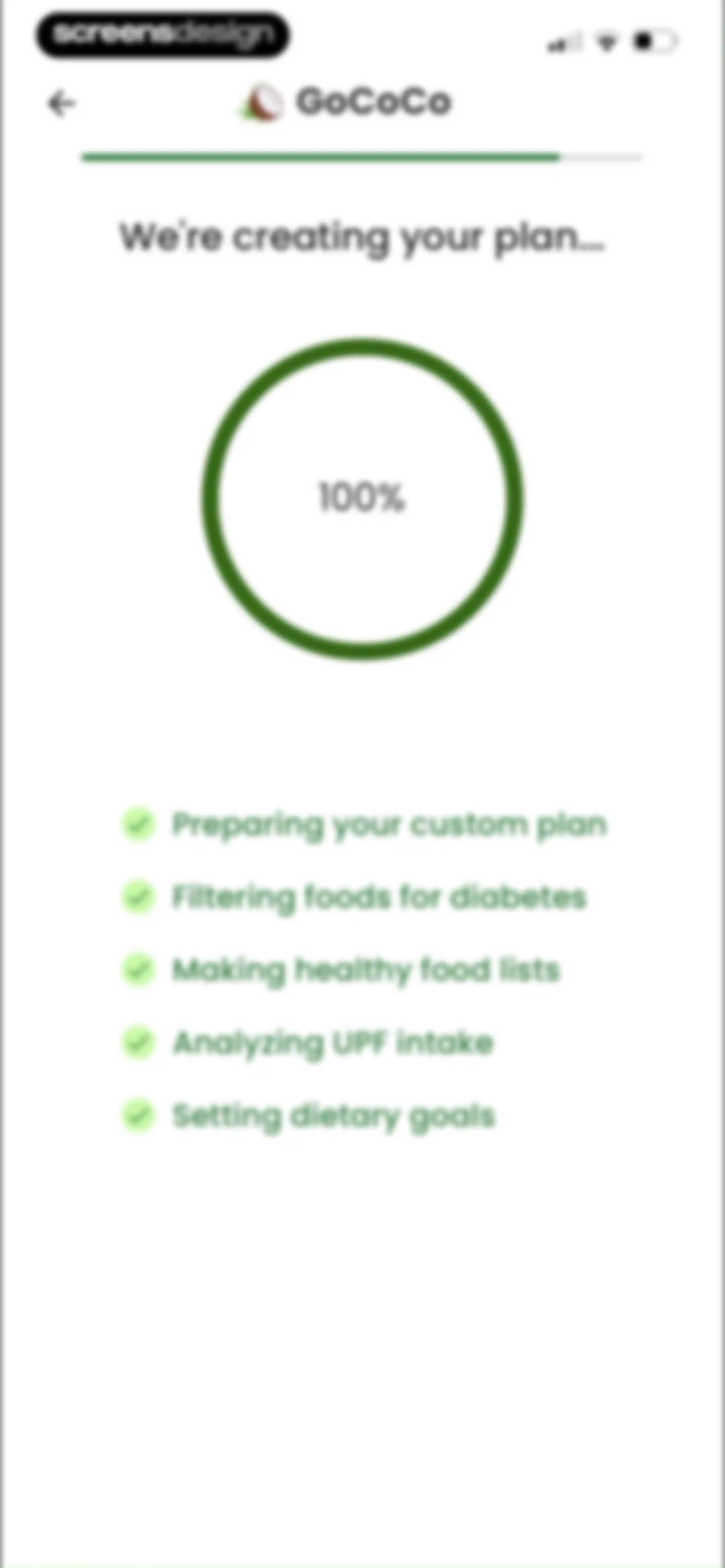 Diabetes food tracker - Gococo screen 39