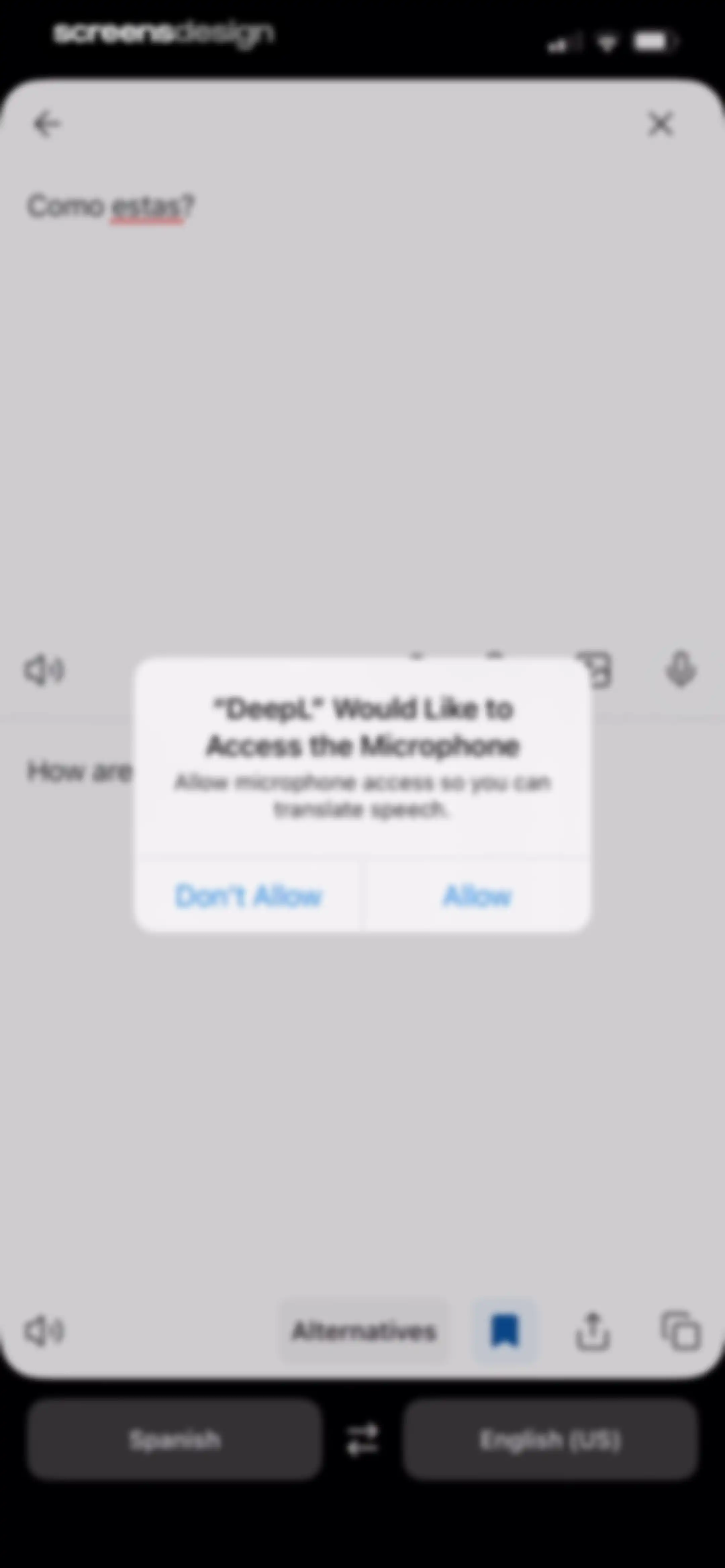DeepL Translate screen 17