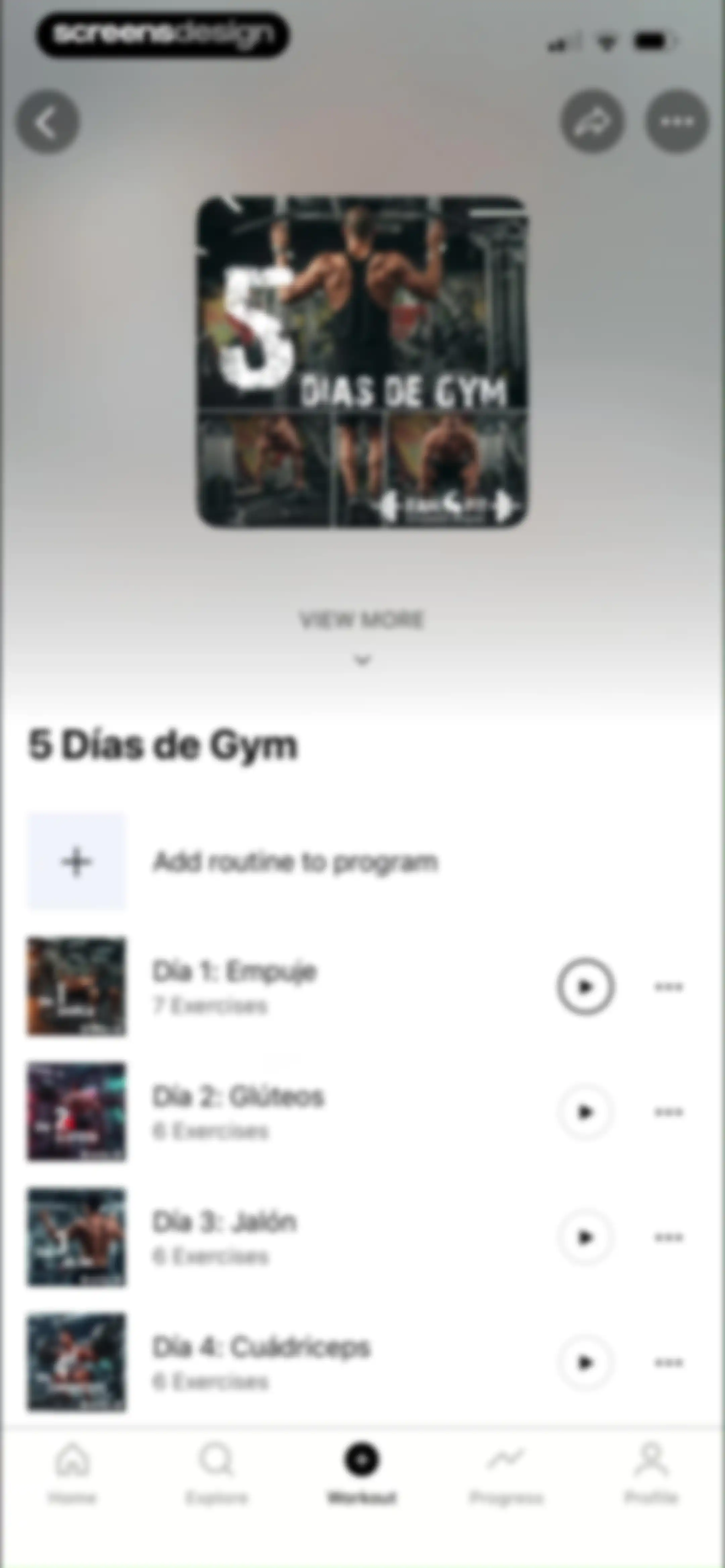 Lyfta: Gym Workout Tracker Log screen 186