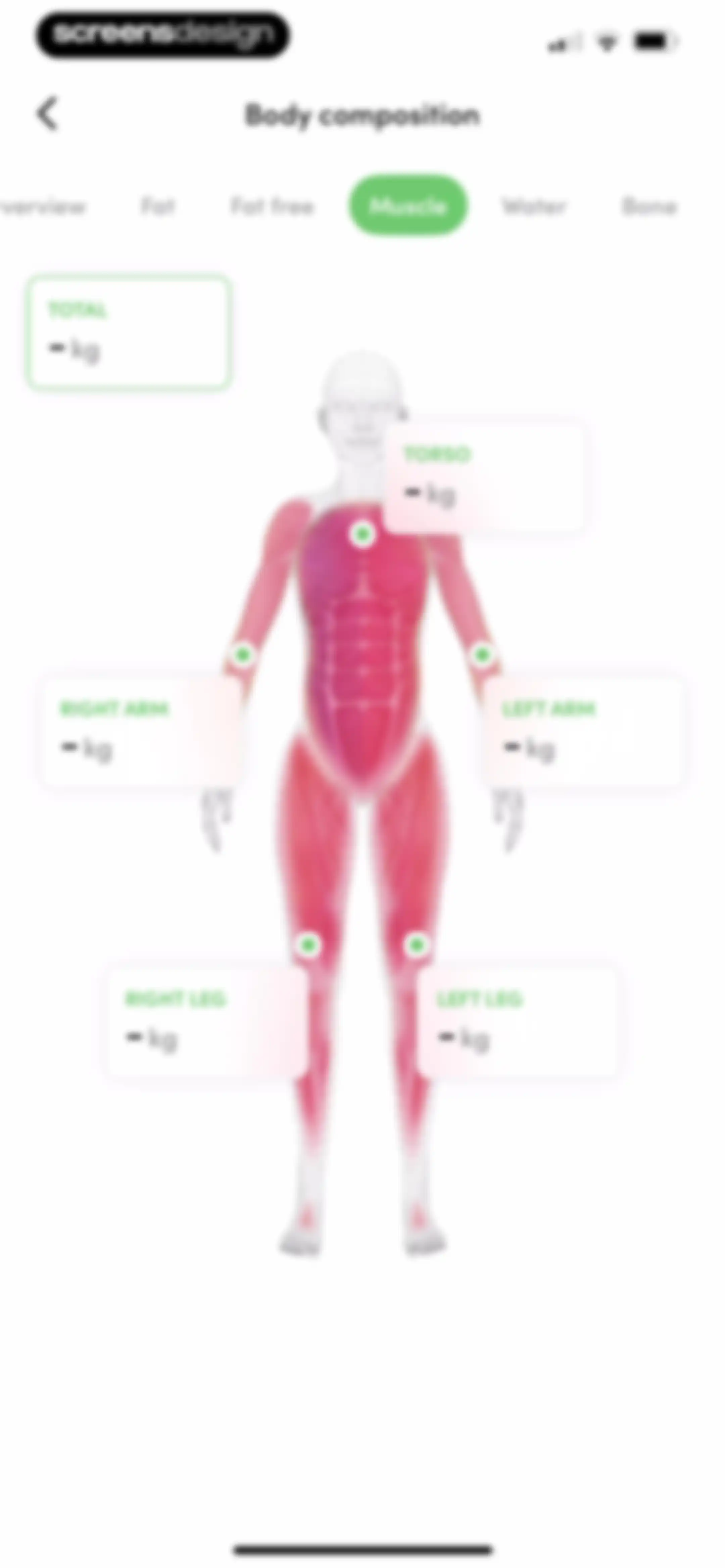 Calories and nutrition tracker screen 101