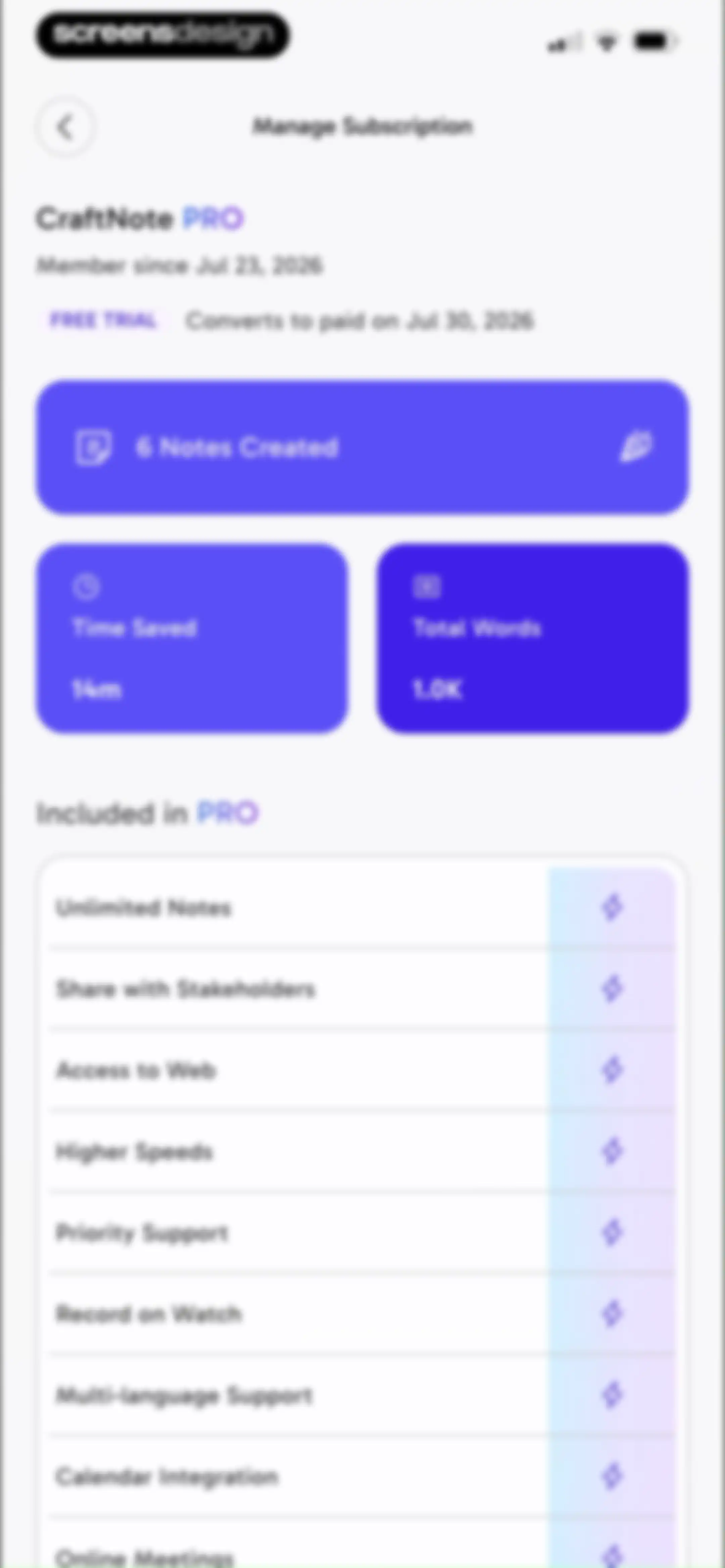 CraftNote: Smart AI Note Taker screen 142