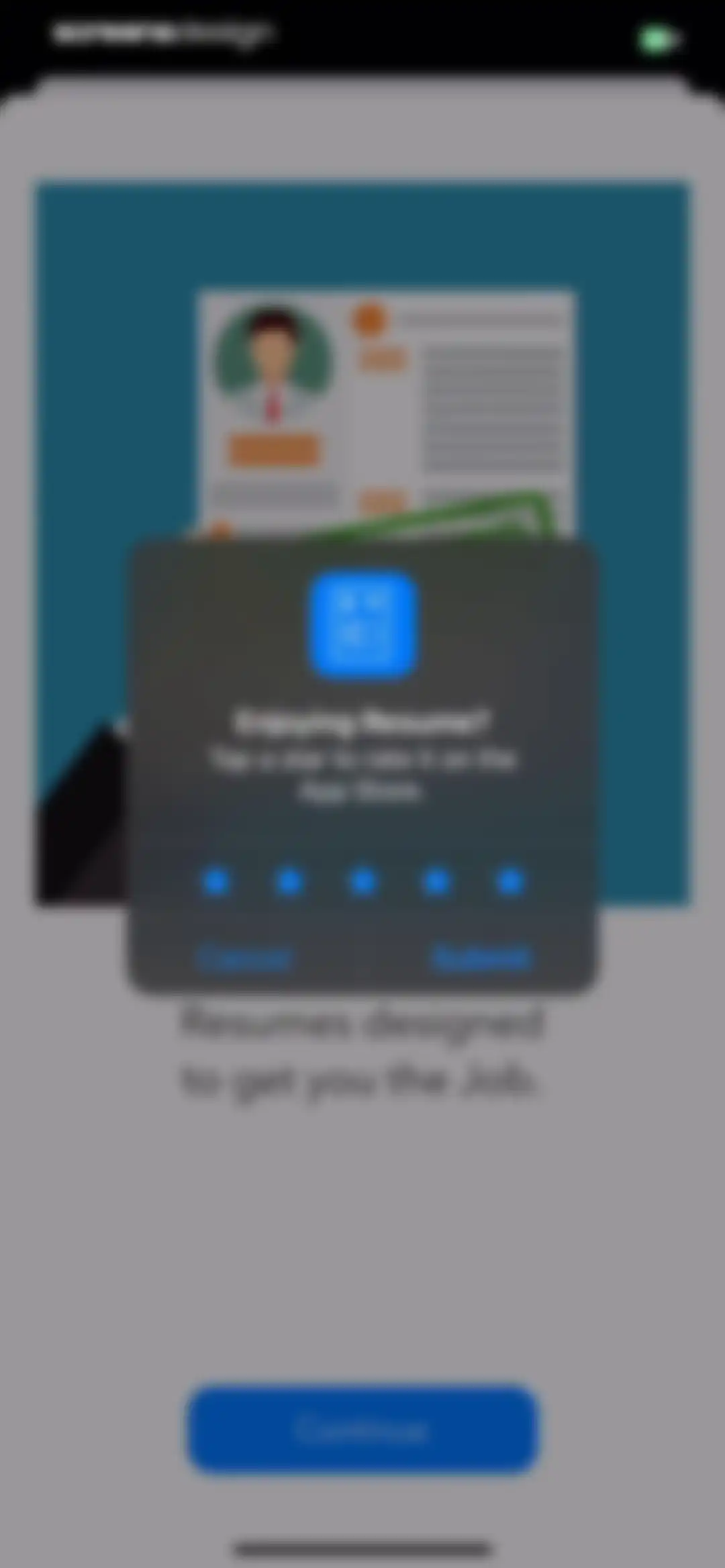 Resume Builder⁺ screen 5