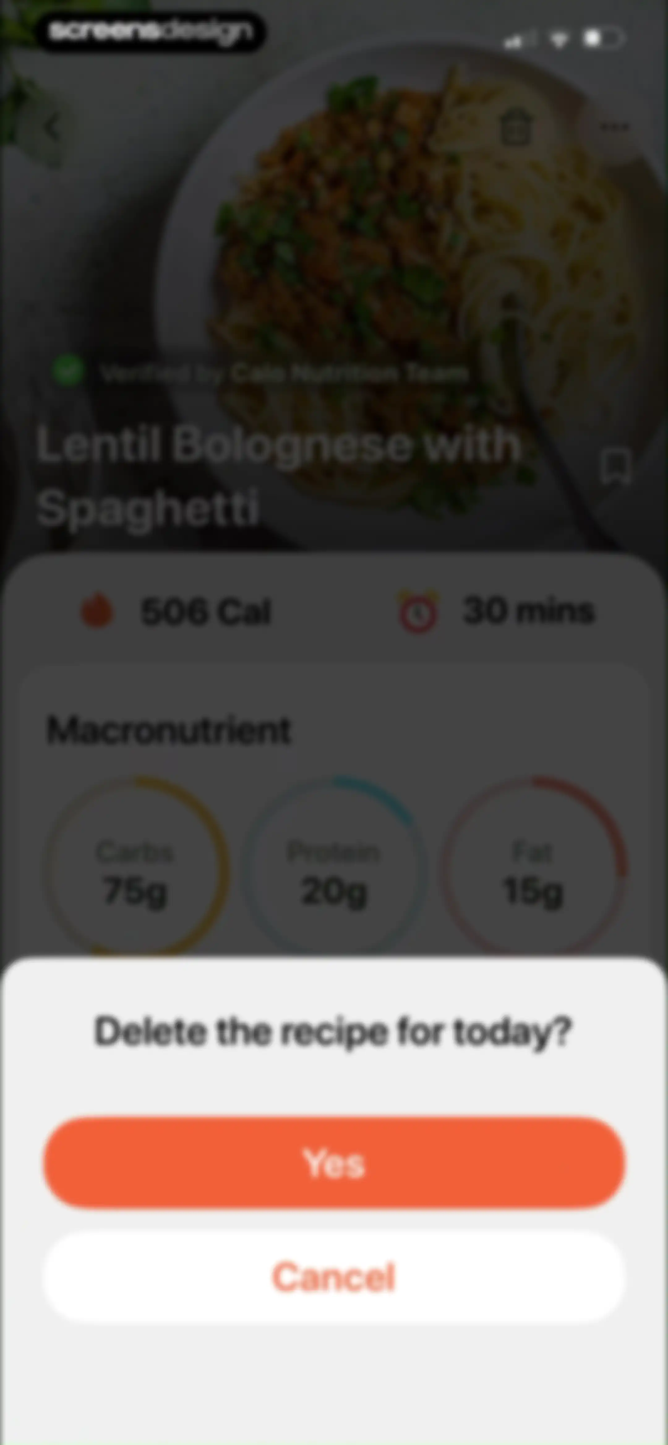 Calo: AI Food Calorie Counter screen 168