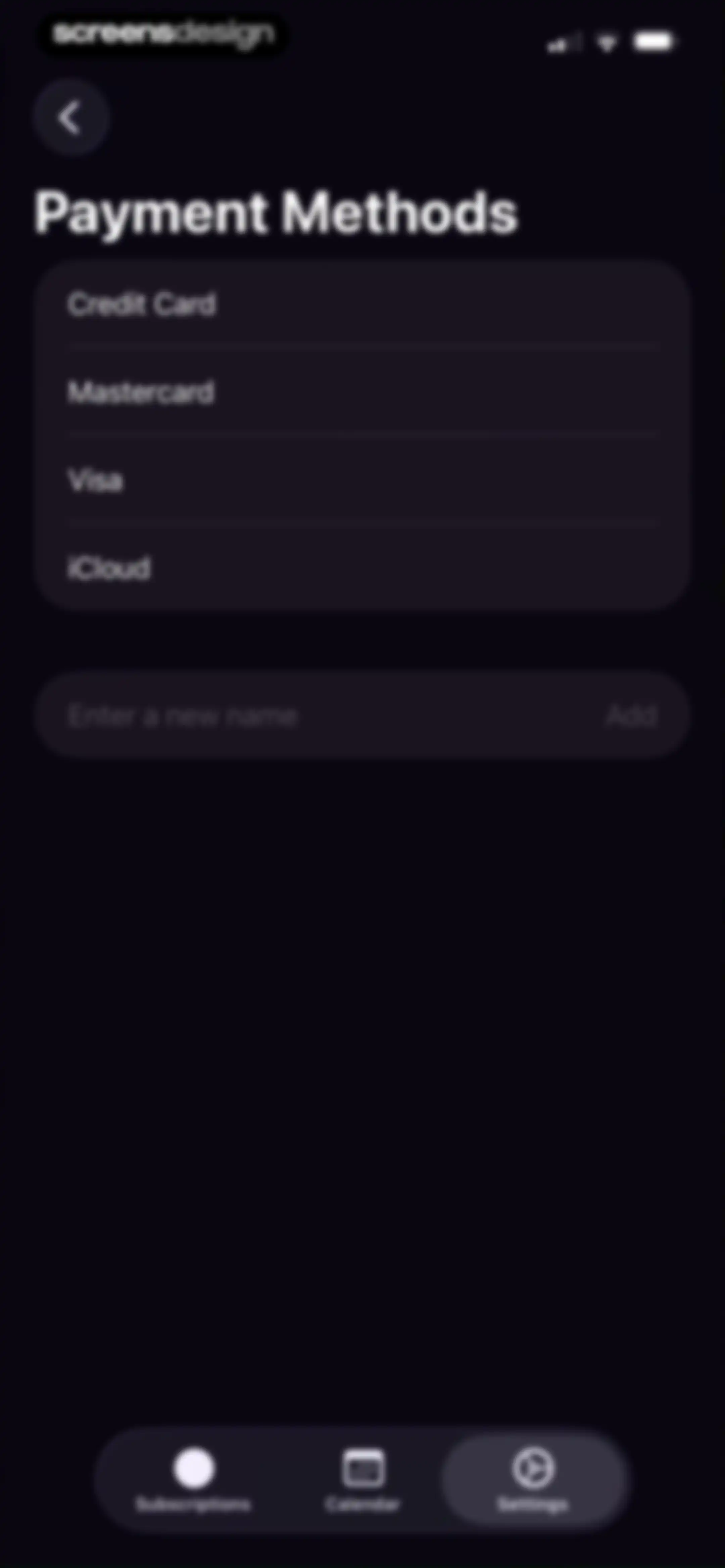 Subscription Manager: Orbit screen 53