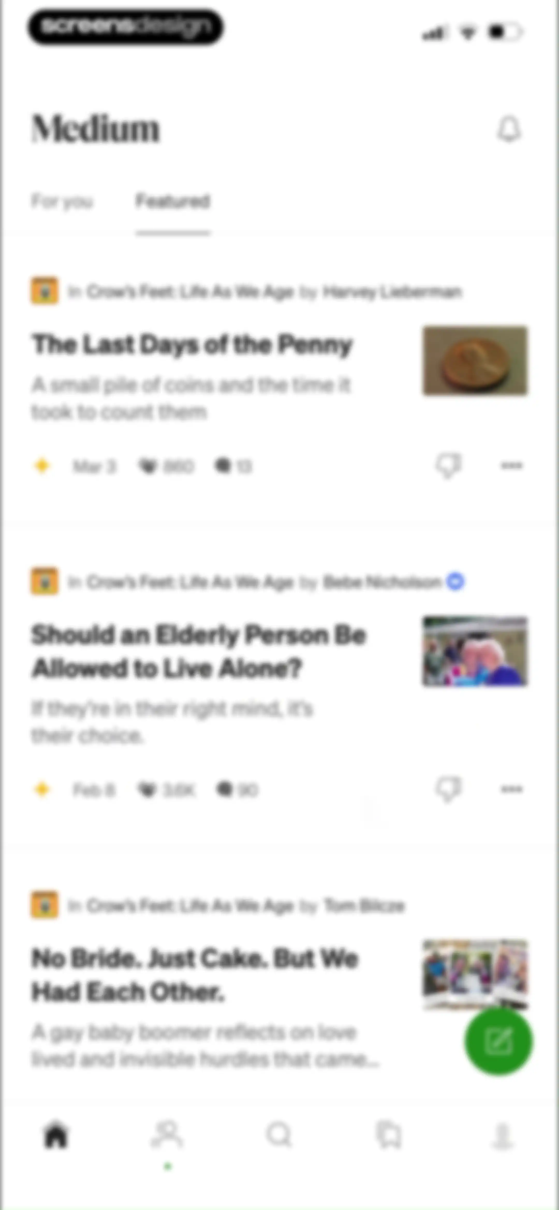 Medium: Read & Write Stories screen 52
