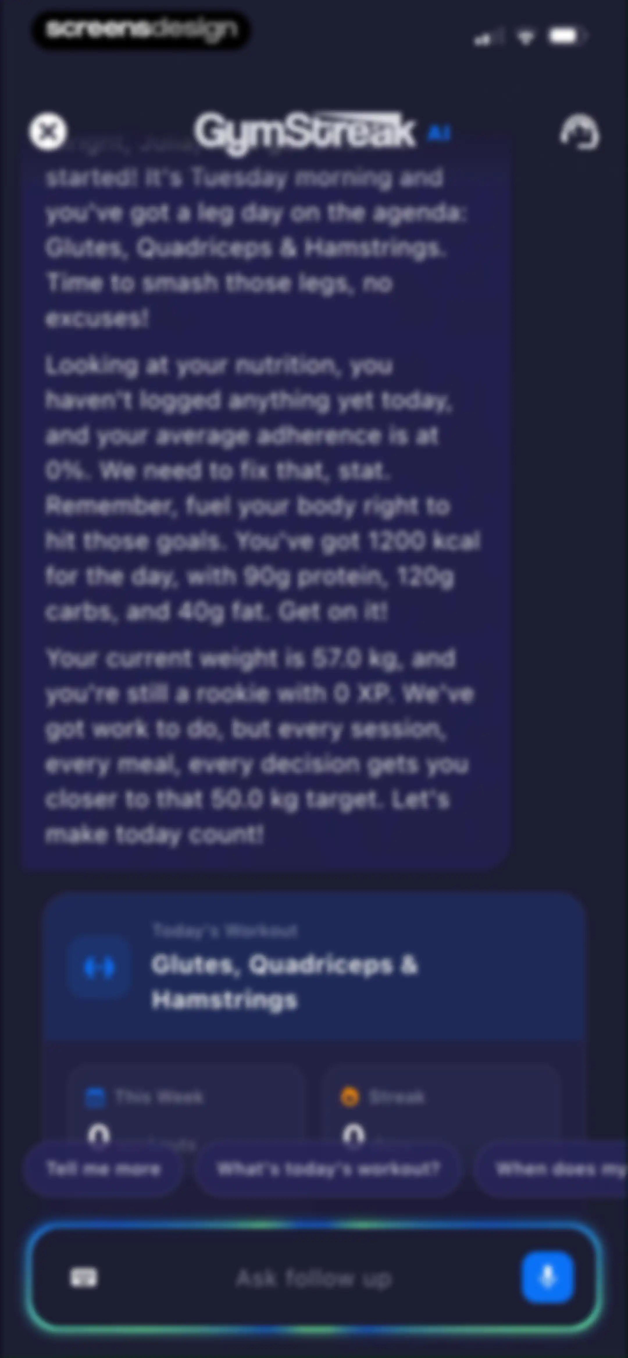 GymStreak: AI Personal Trainer screen 111