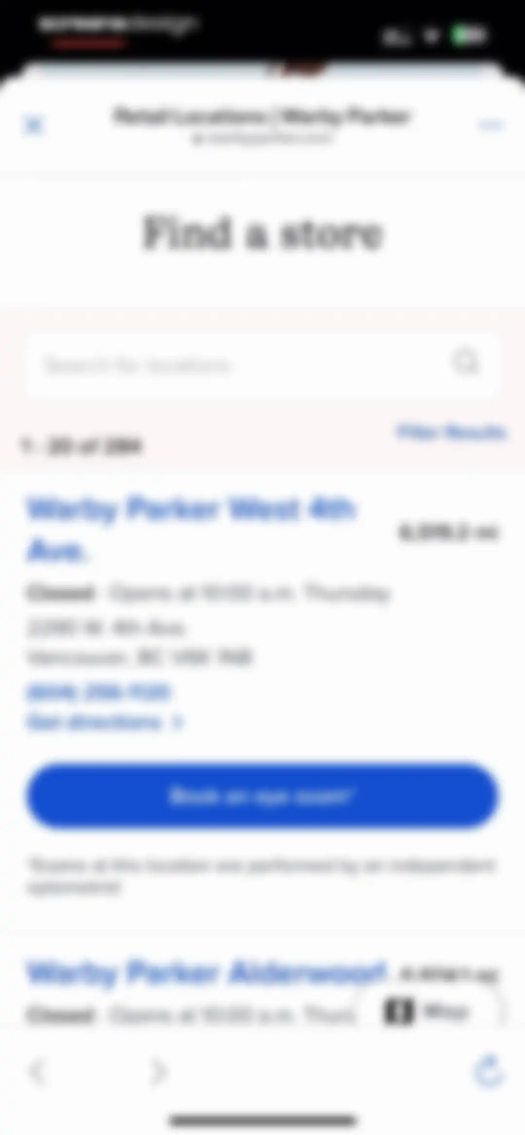 Warby Parker screen 66