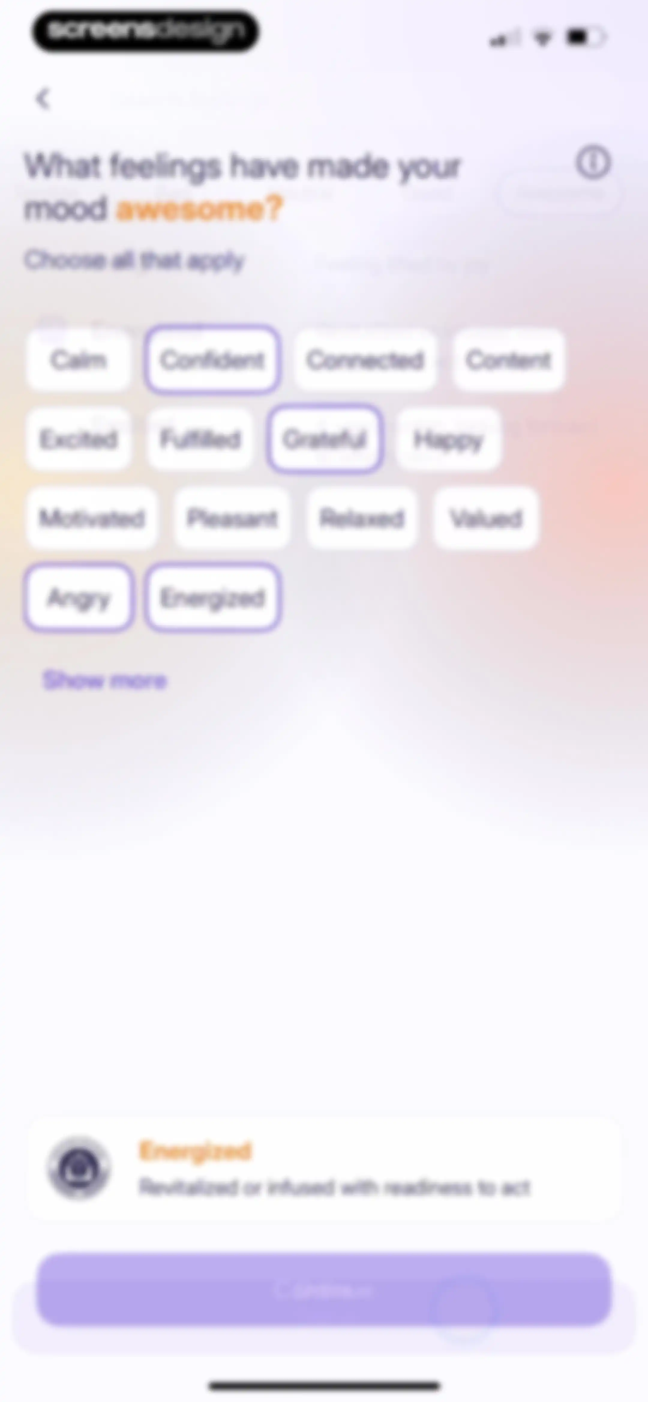 Liven: Discover yourself screen 99
