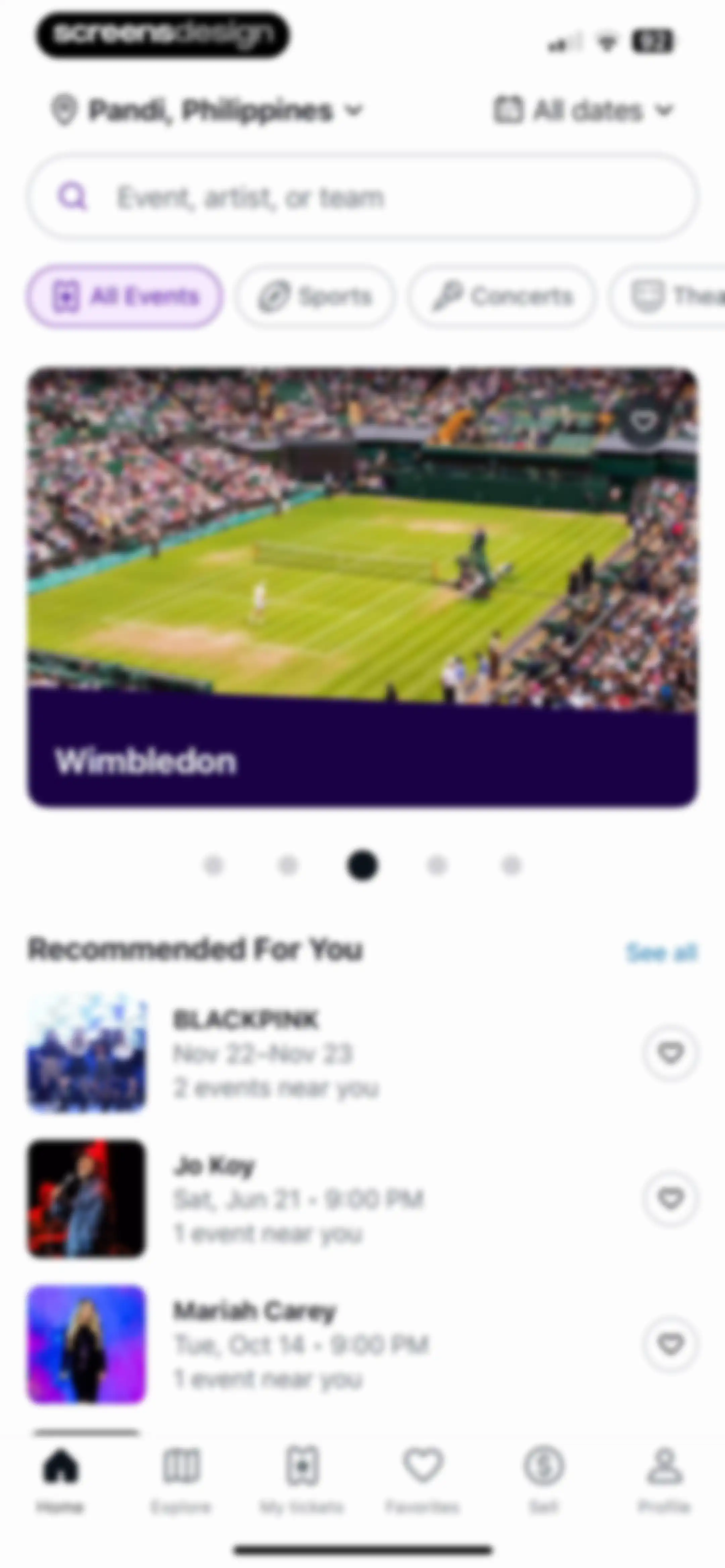 StubHub: Event Tickets screen 22