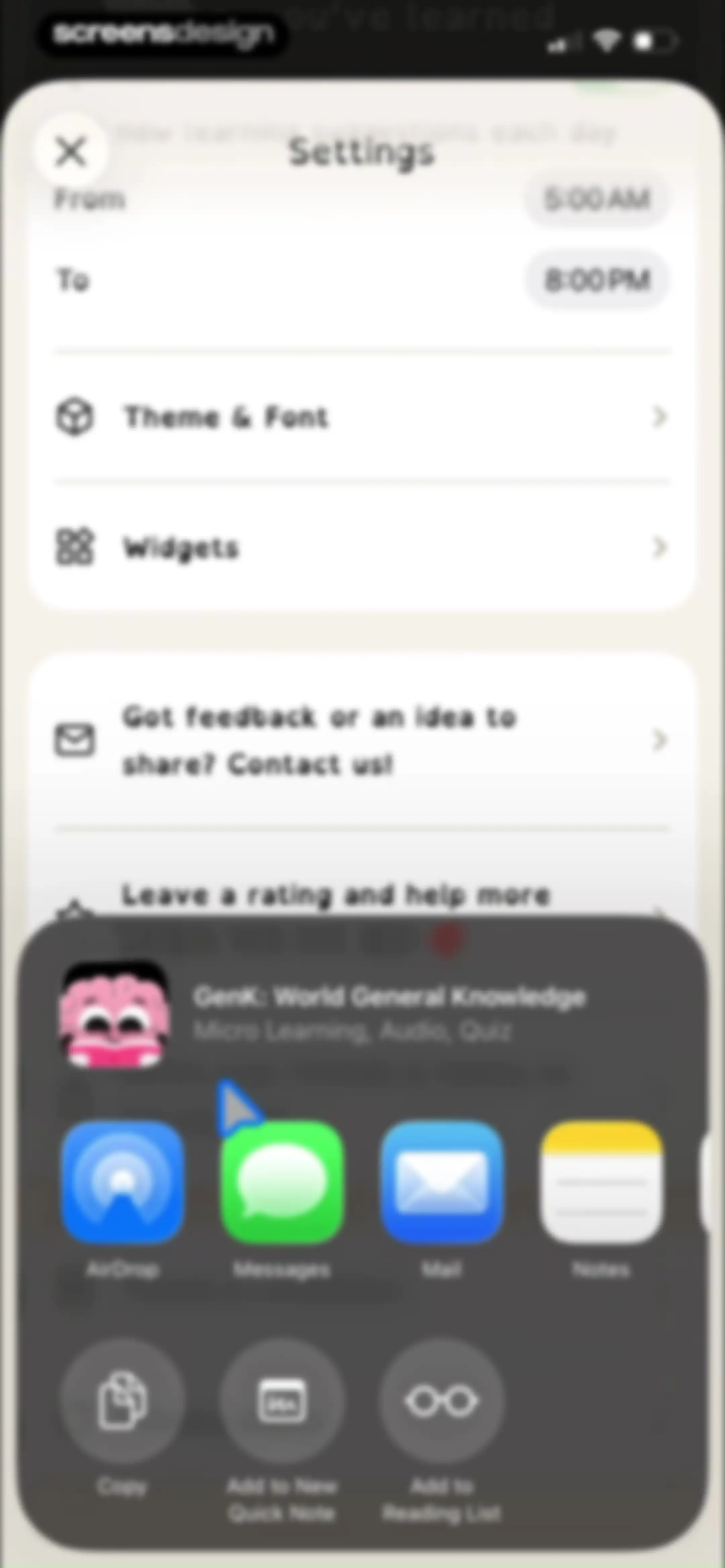 GenK: Daily Learning & Quiz screen 119