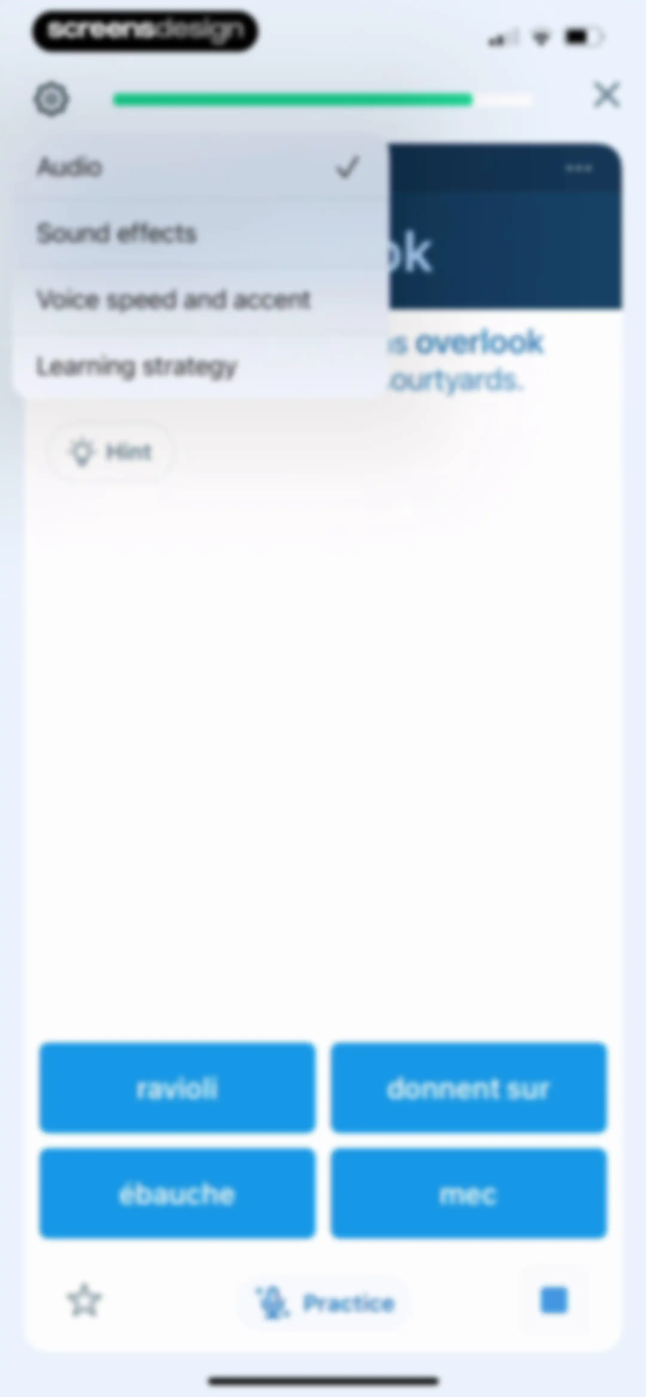 Reverso translate and learn screen 55
