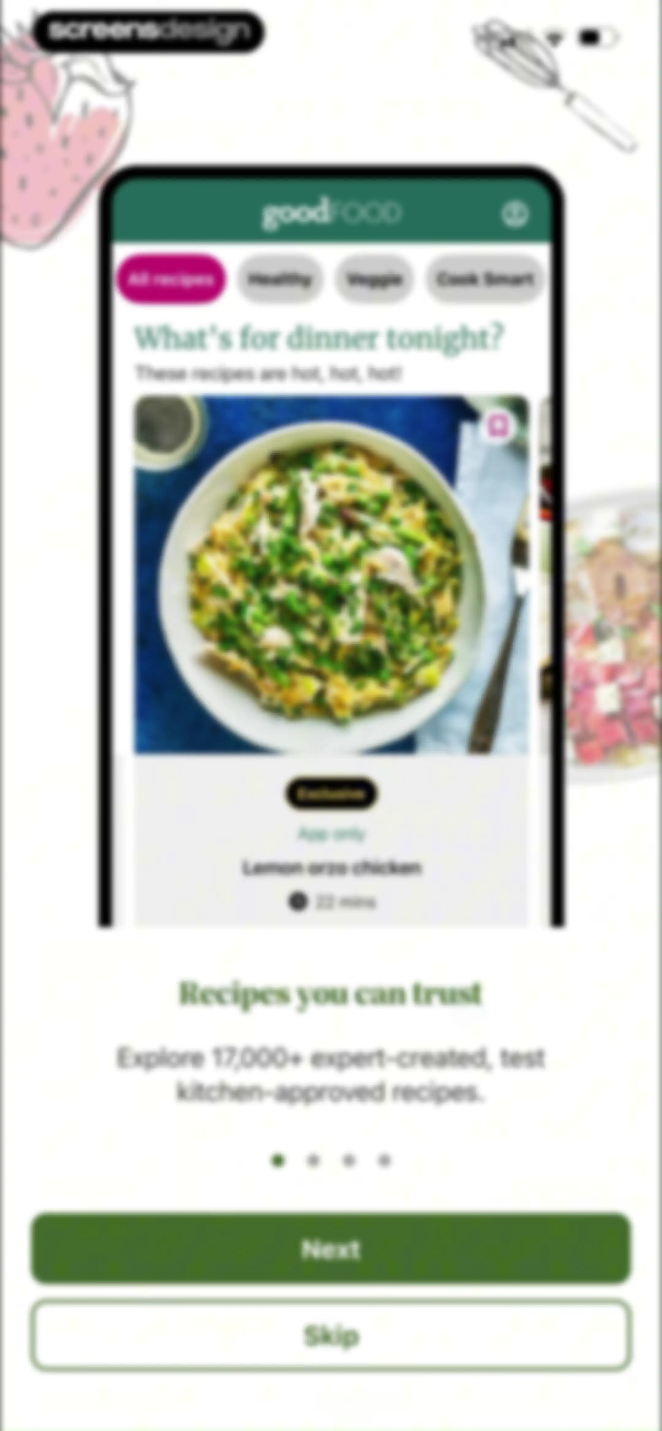 Good Food: Recipe Finder screen 3