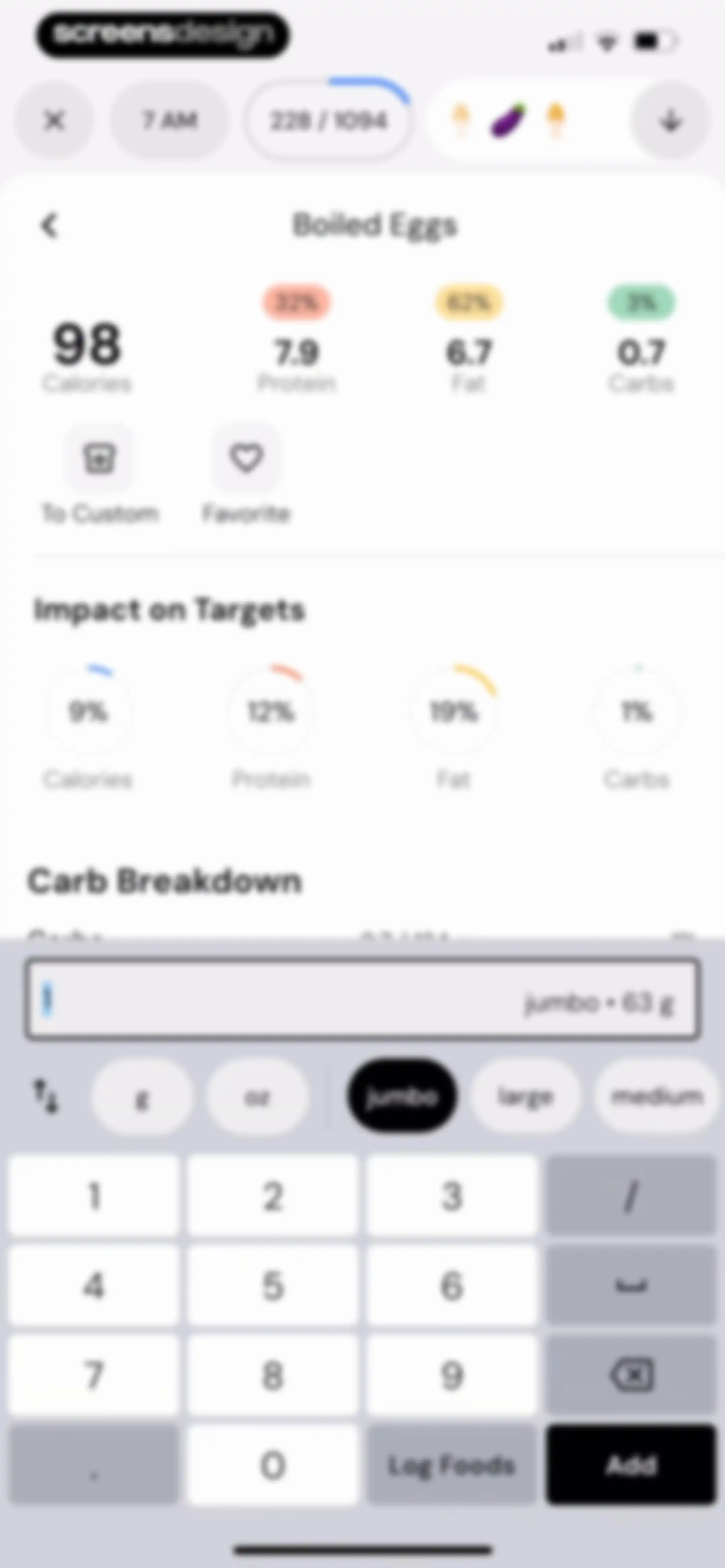 MacroFactor - Macro Tracker screen 172