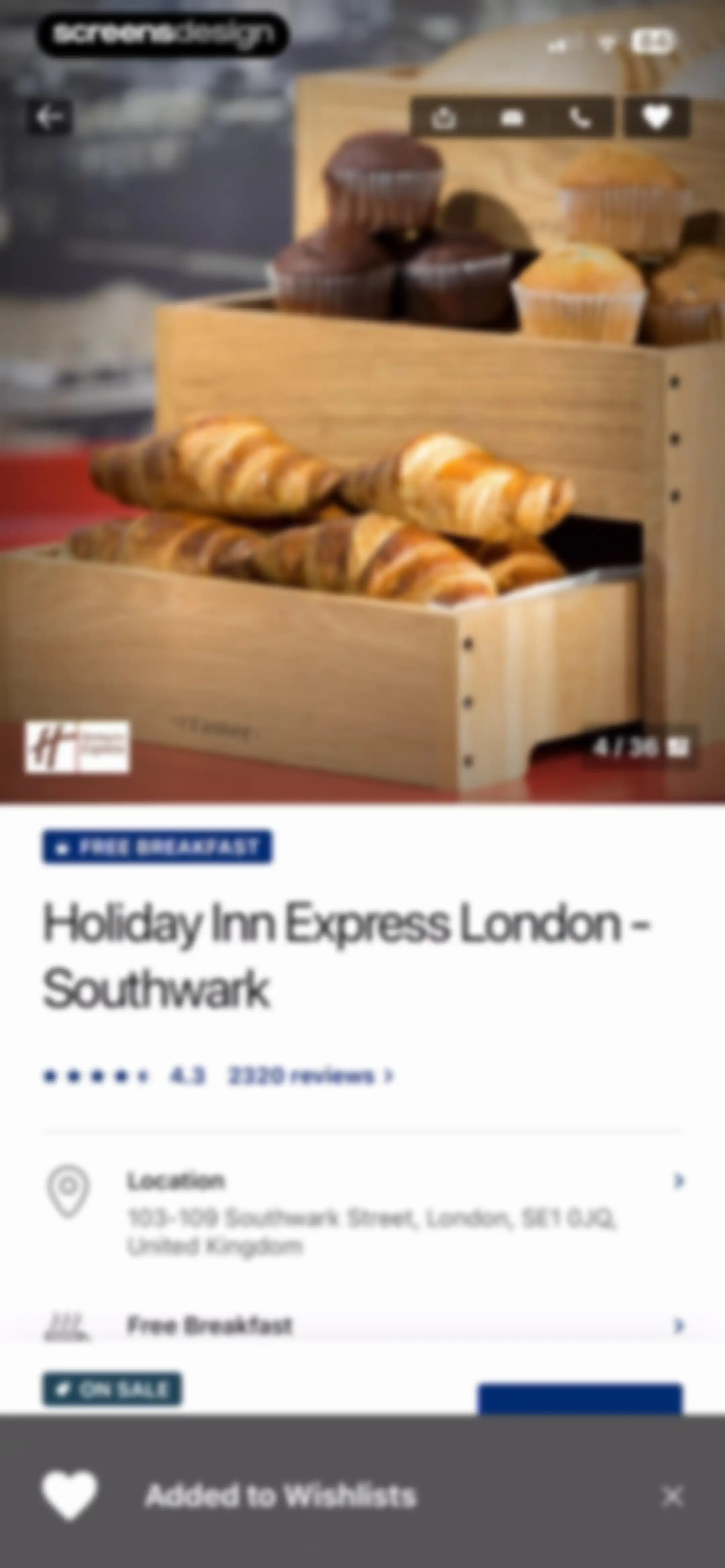 IHG One Rewards: Book Hotels screen 123