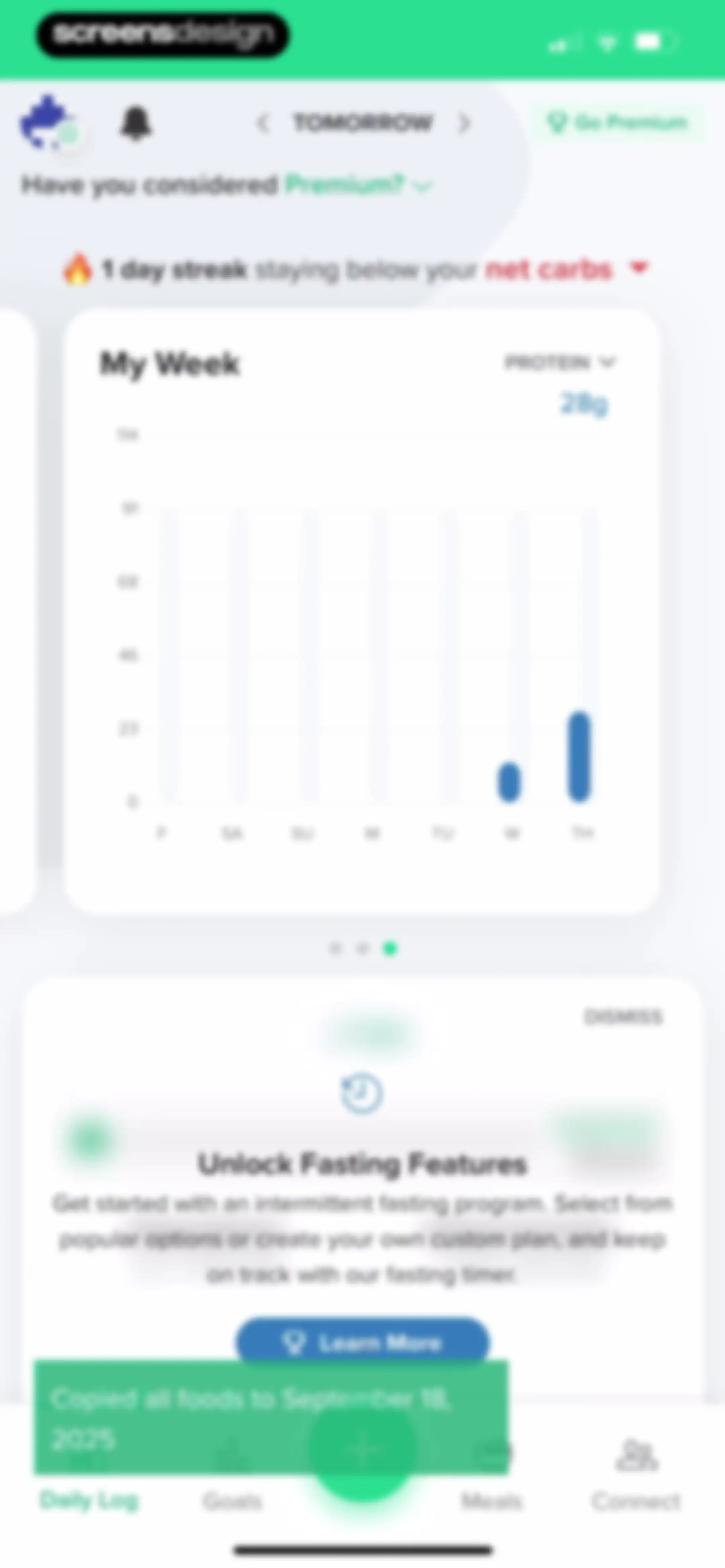 Carb Manager: Keto & Macro Log screen 208