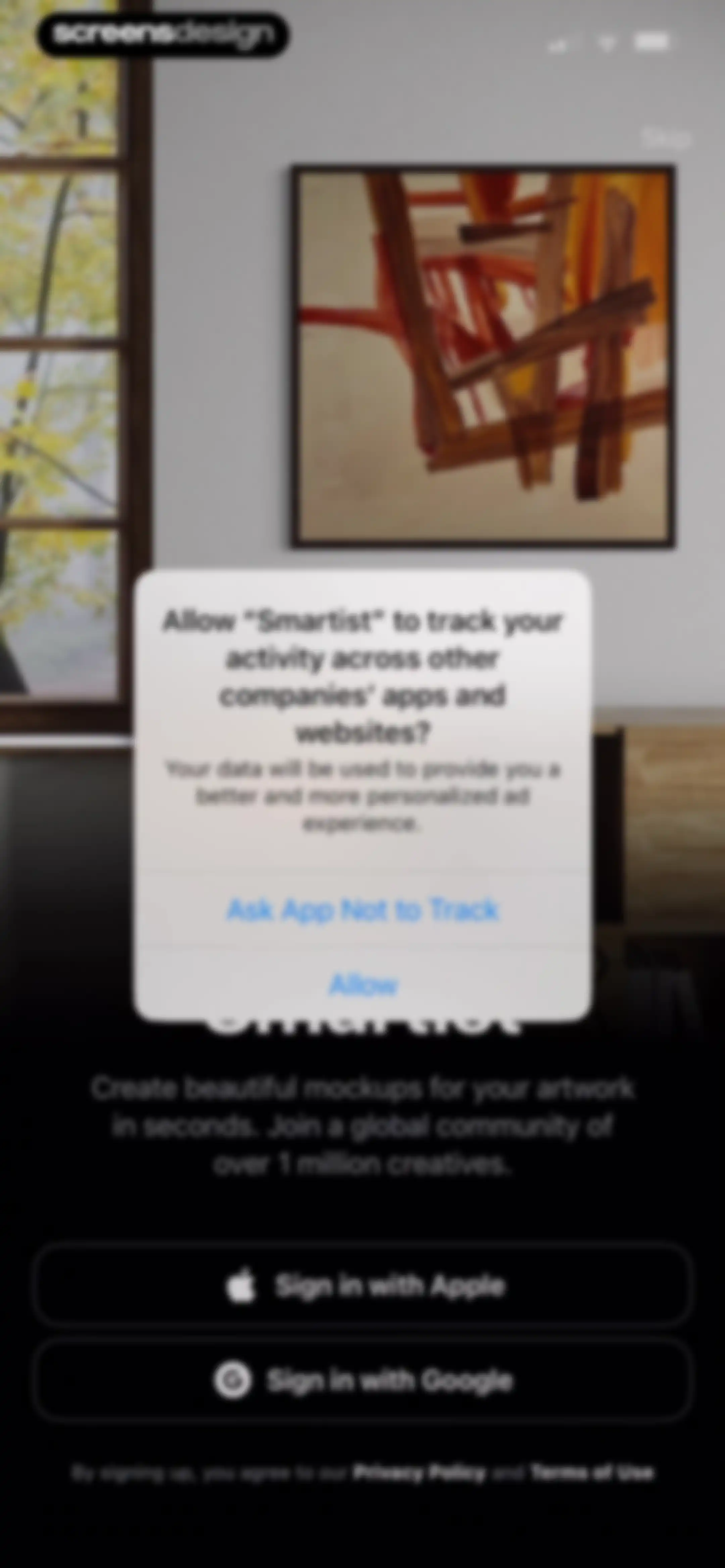 Smartist: Art Preview on Wall screen 2