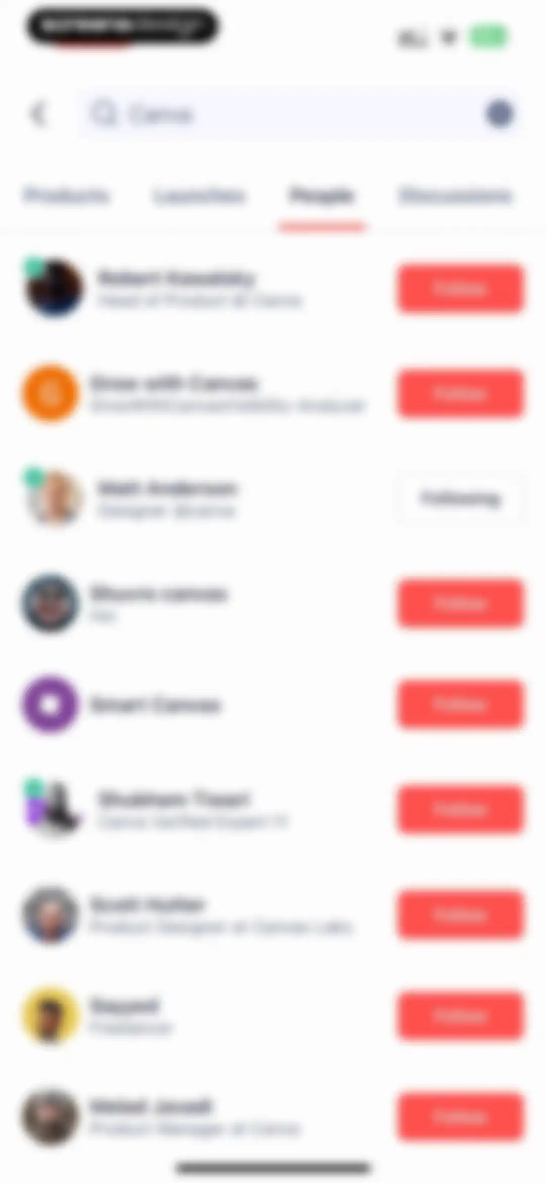 Product Hunt screen 77