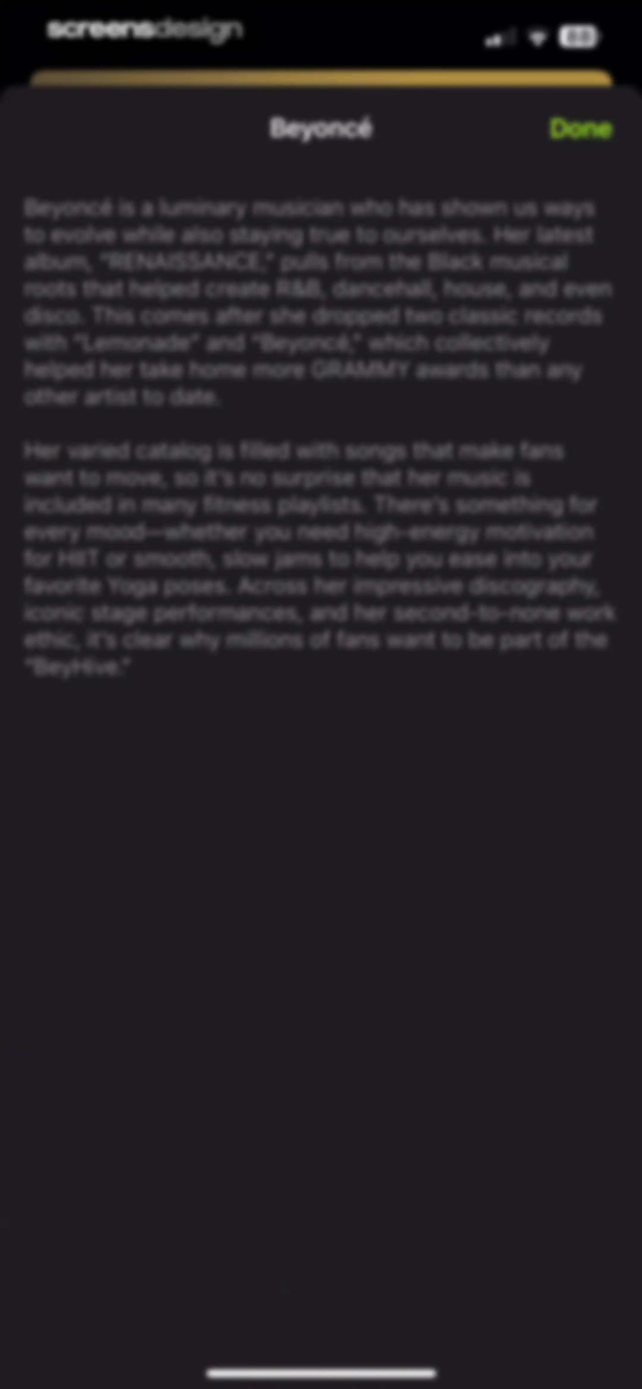 Apple Fitness screen 119