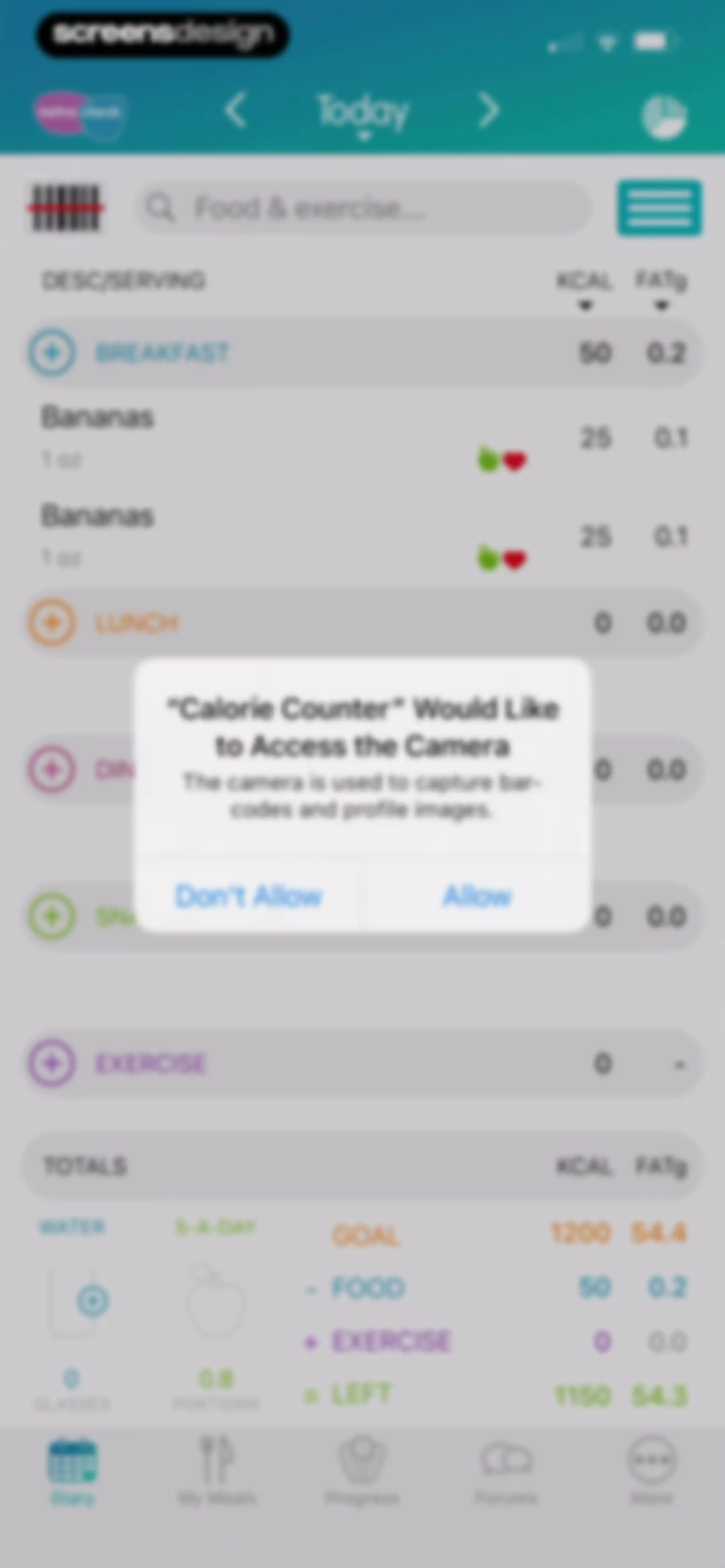 Calorie Counter + screen 38