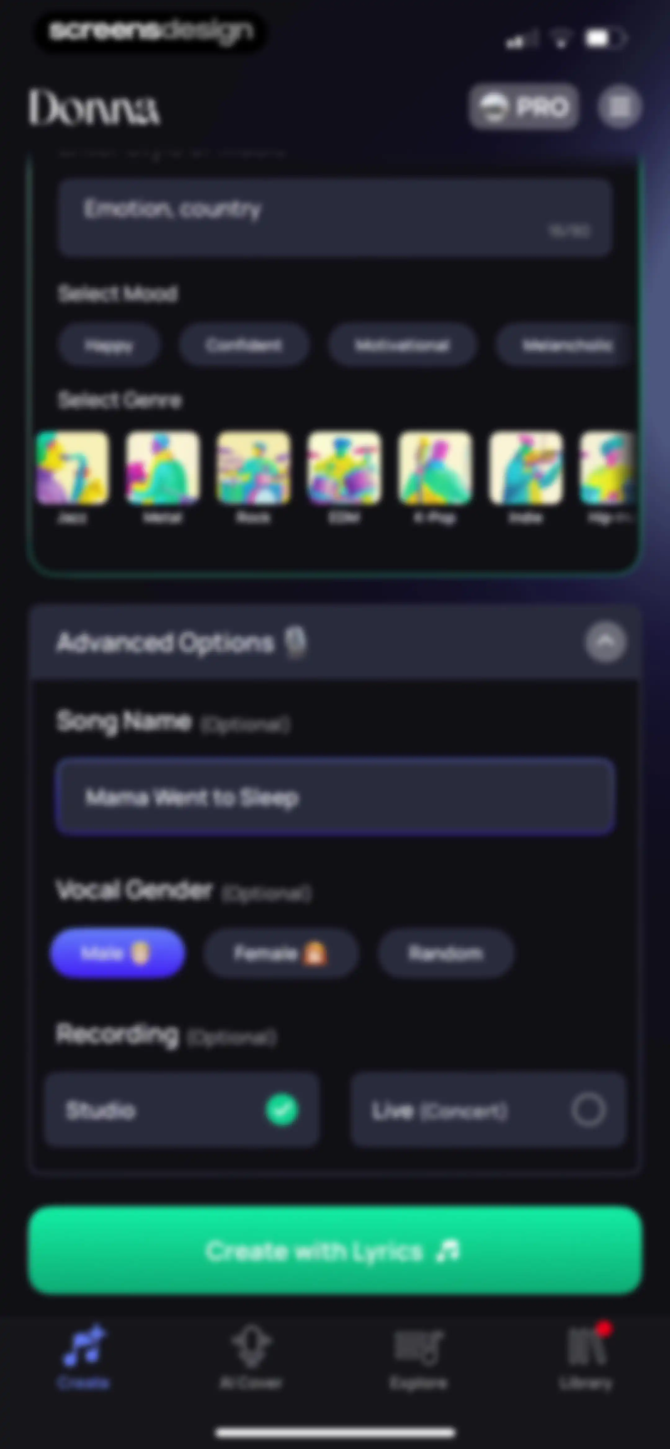 Donna AI Song & Music Maker screen 57