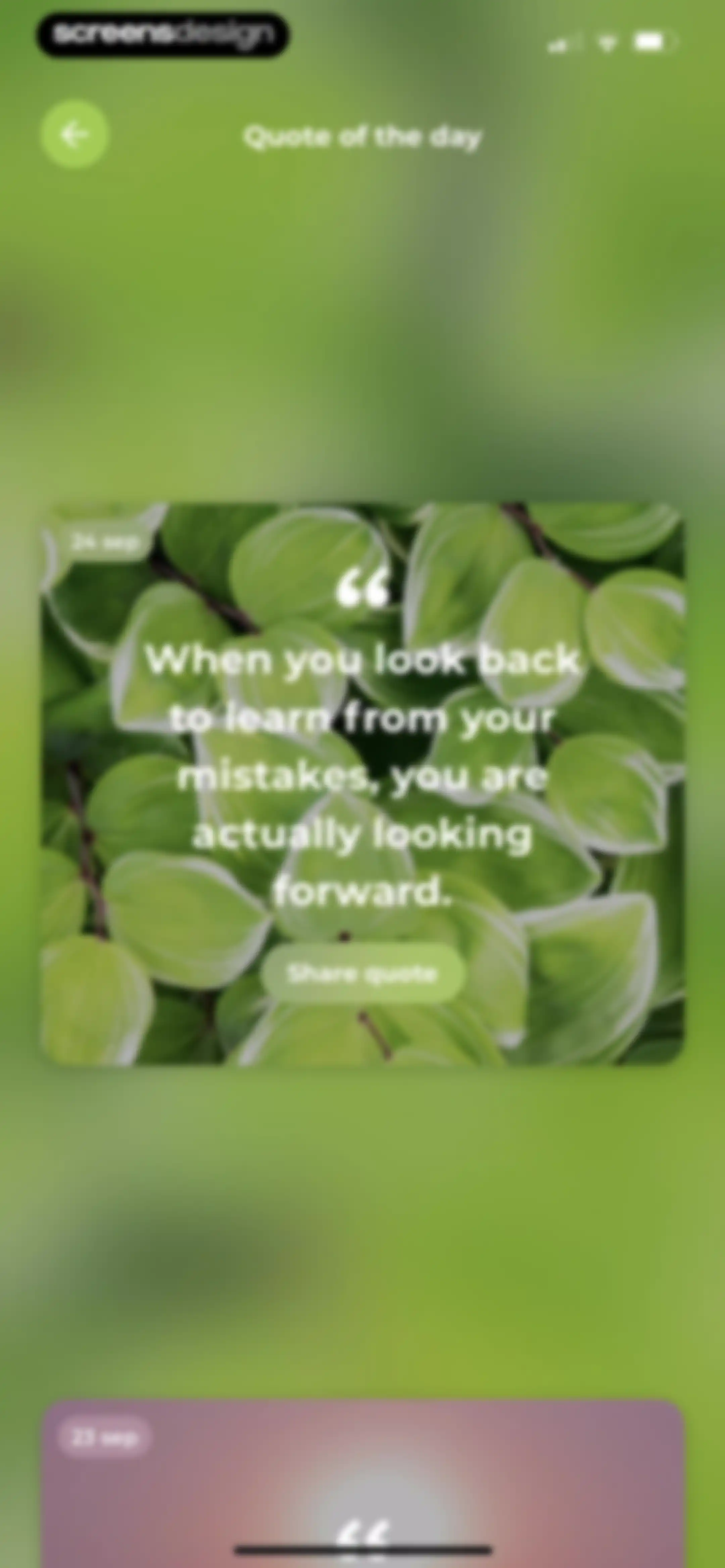 Meditation Moments - Guided screen 112