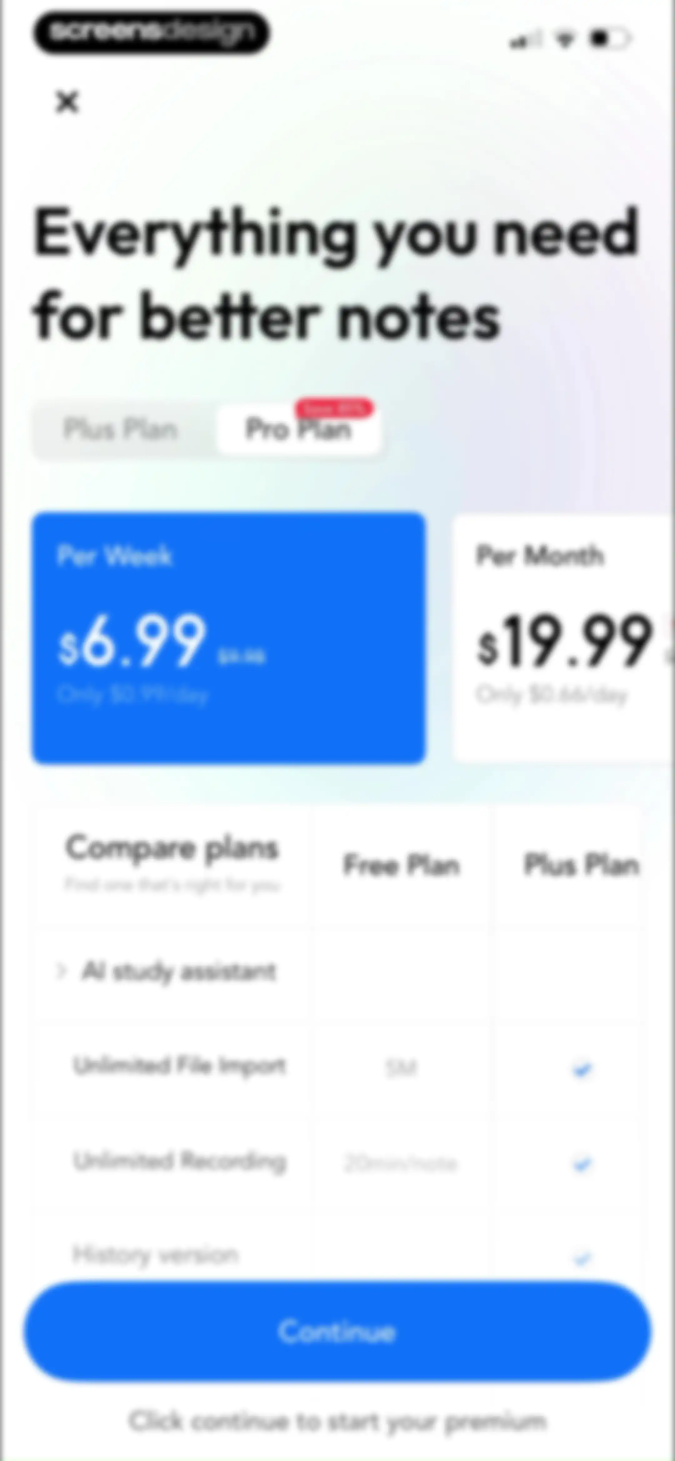 Freenotes®: AI Notes Taking screen 13