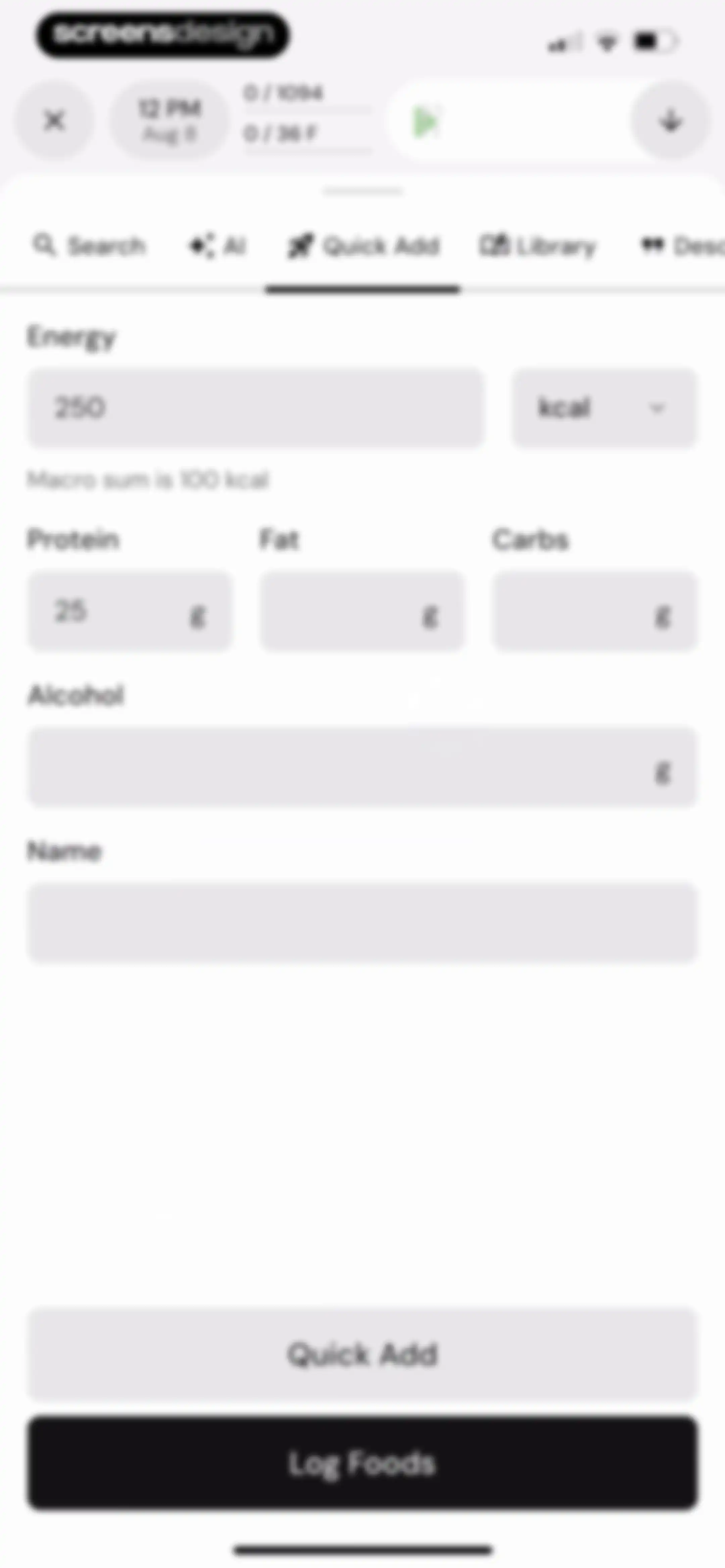 MacroFactor - Macro Tracker screen 222