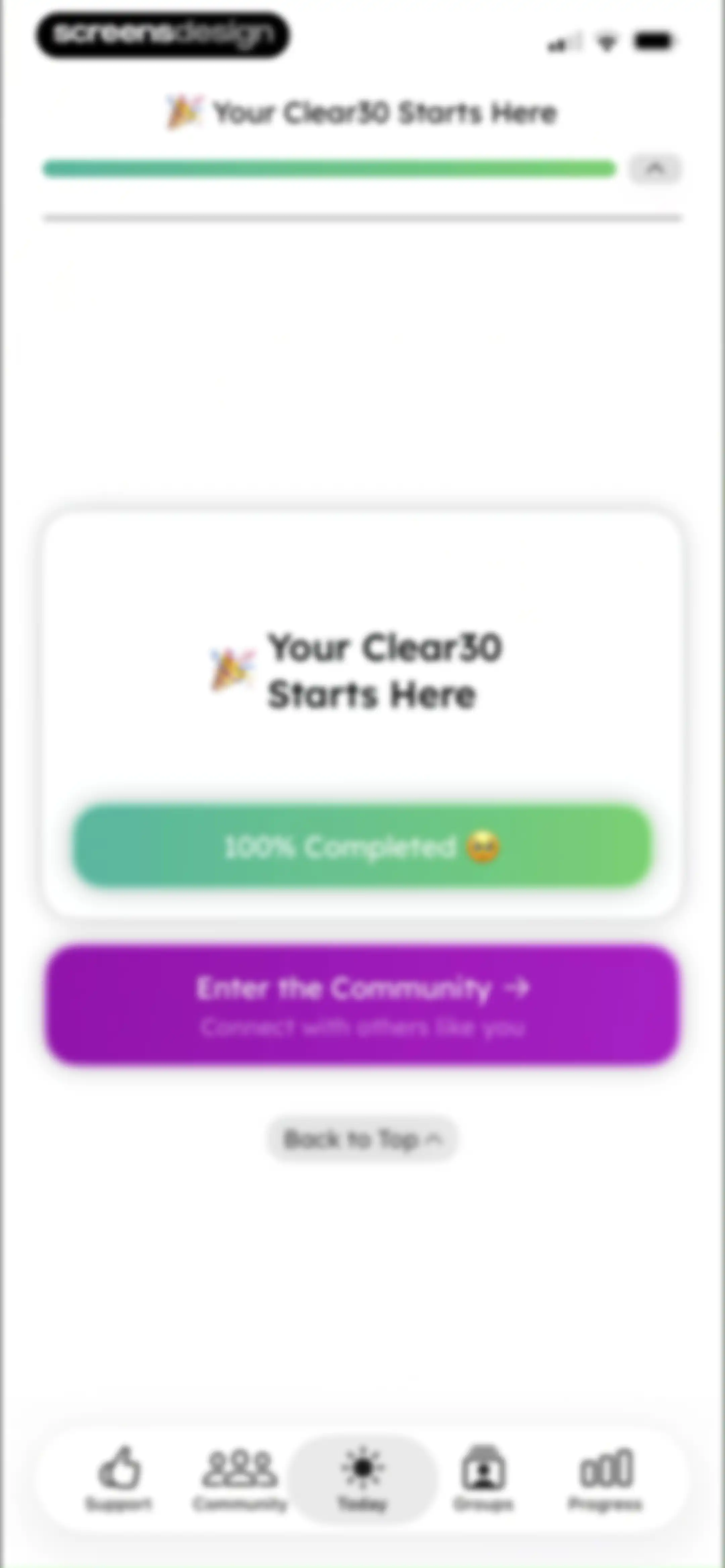 Clear30: Reset From Weed screen 135