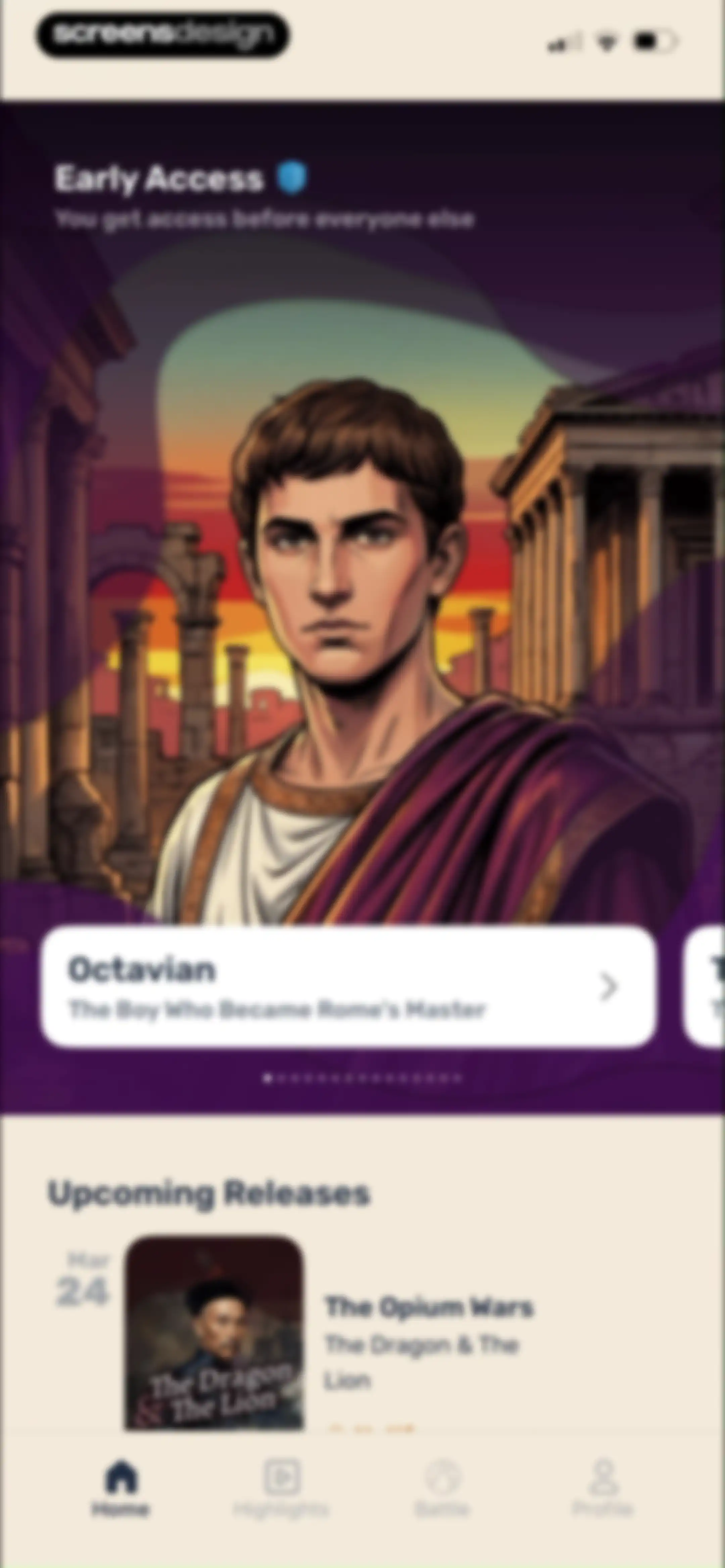 Paladin: Learn History screen 92