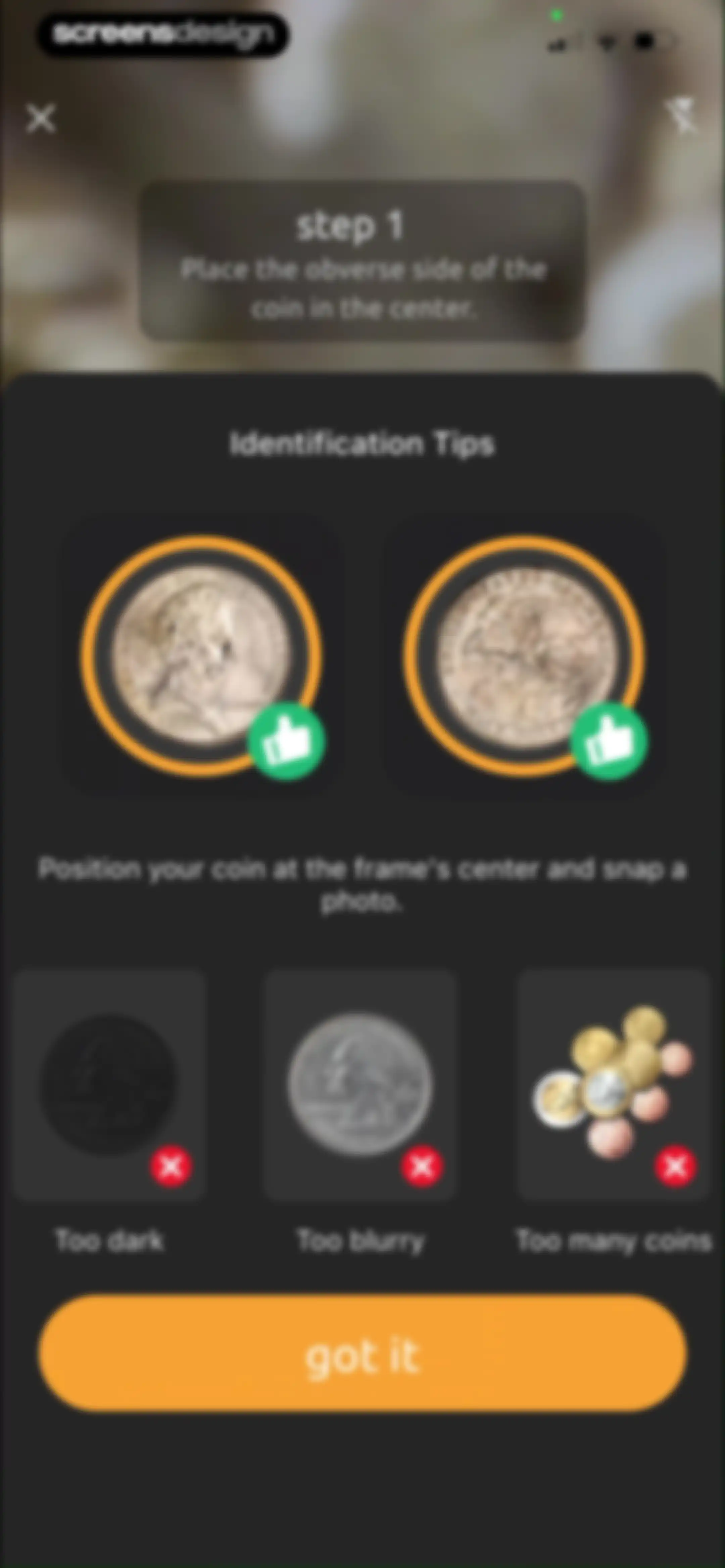 ChatCoin: Coin Identifier screen 12