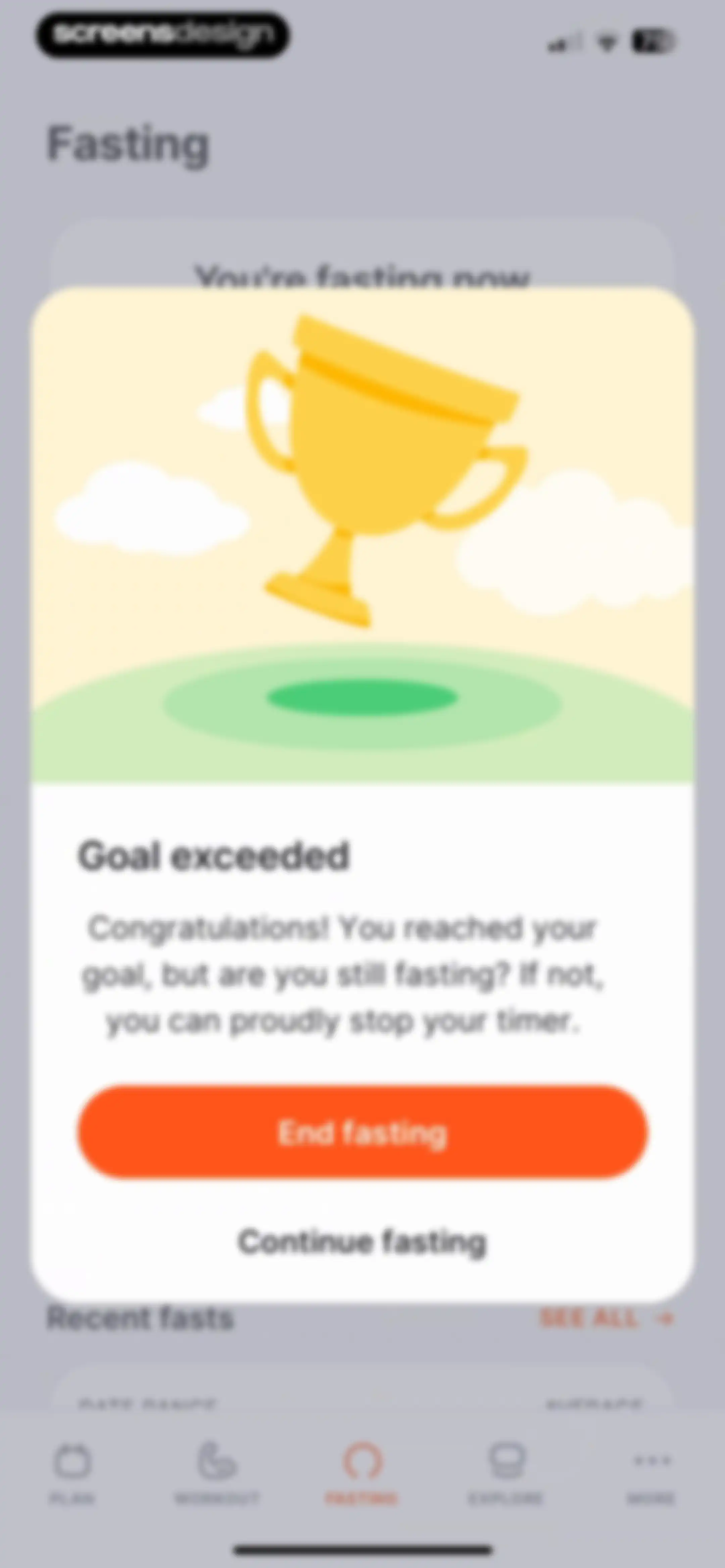Fitself: Fitness and Fasting screen 54
