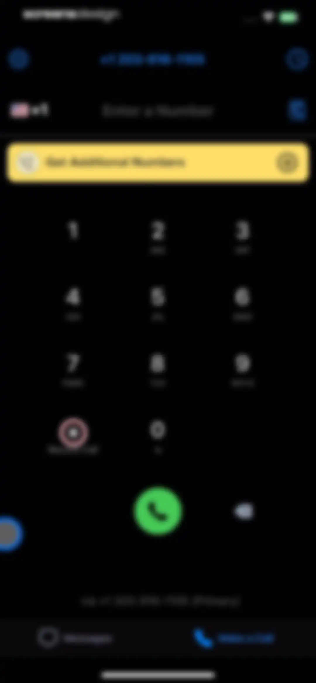 Second Phone Number' screen 30