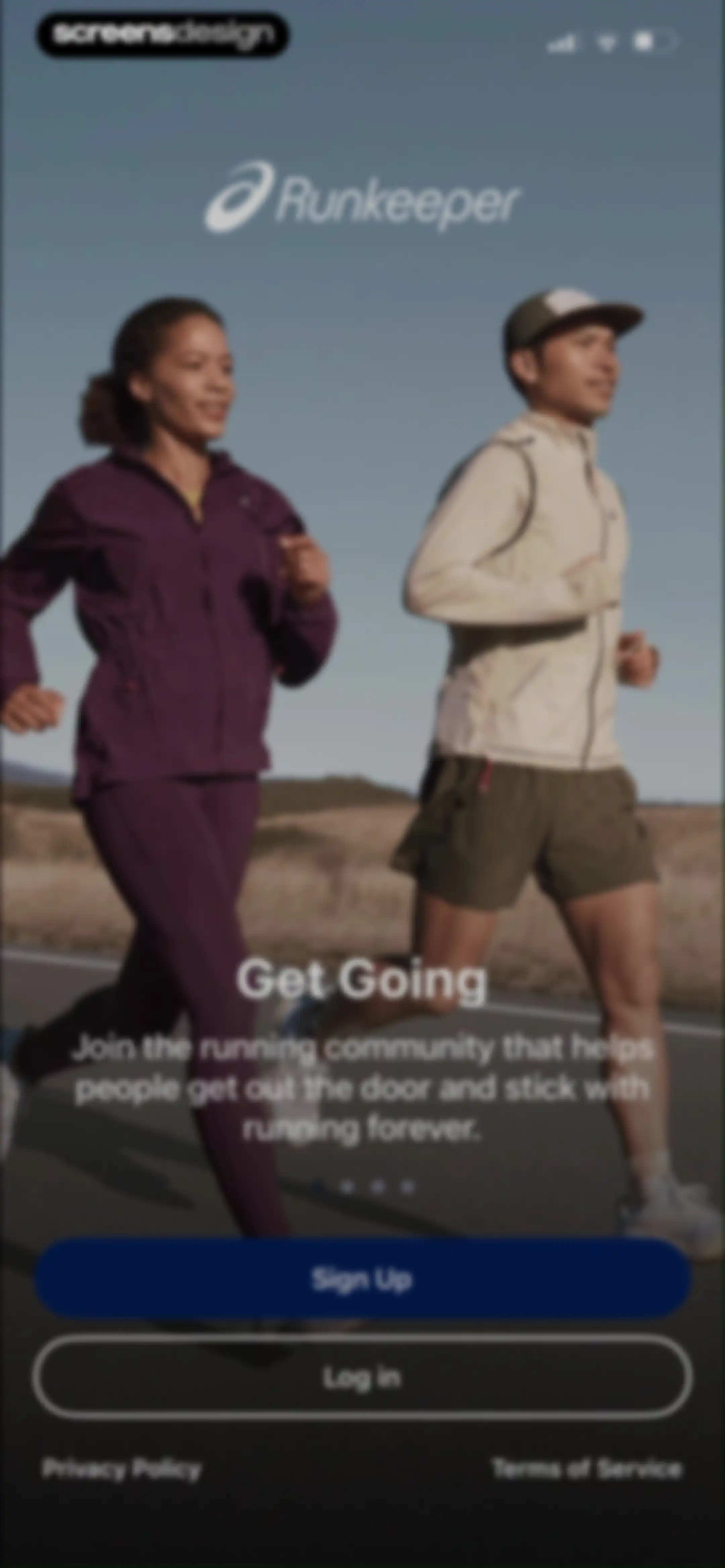 ASICS Runkeeper—Run Tracker screen 2