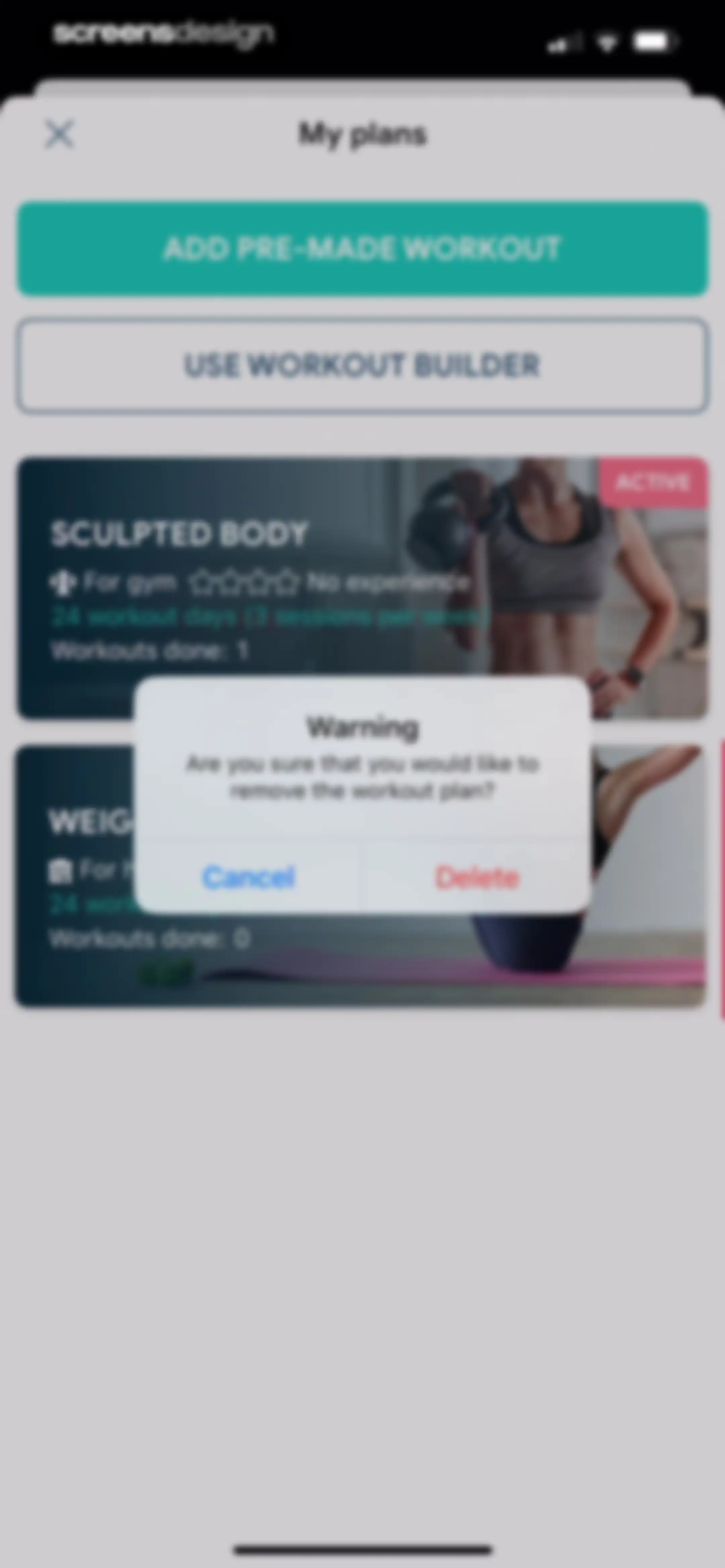 Fitness App: Gym Workout Plan screen 101